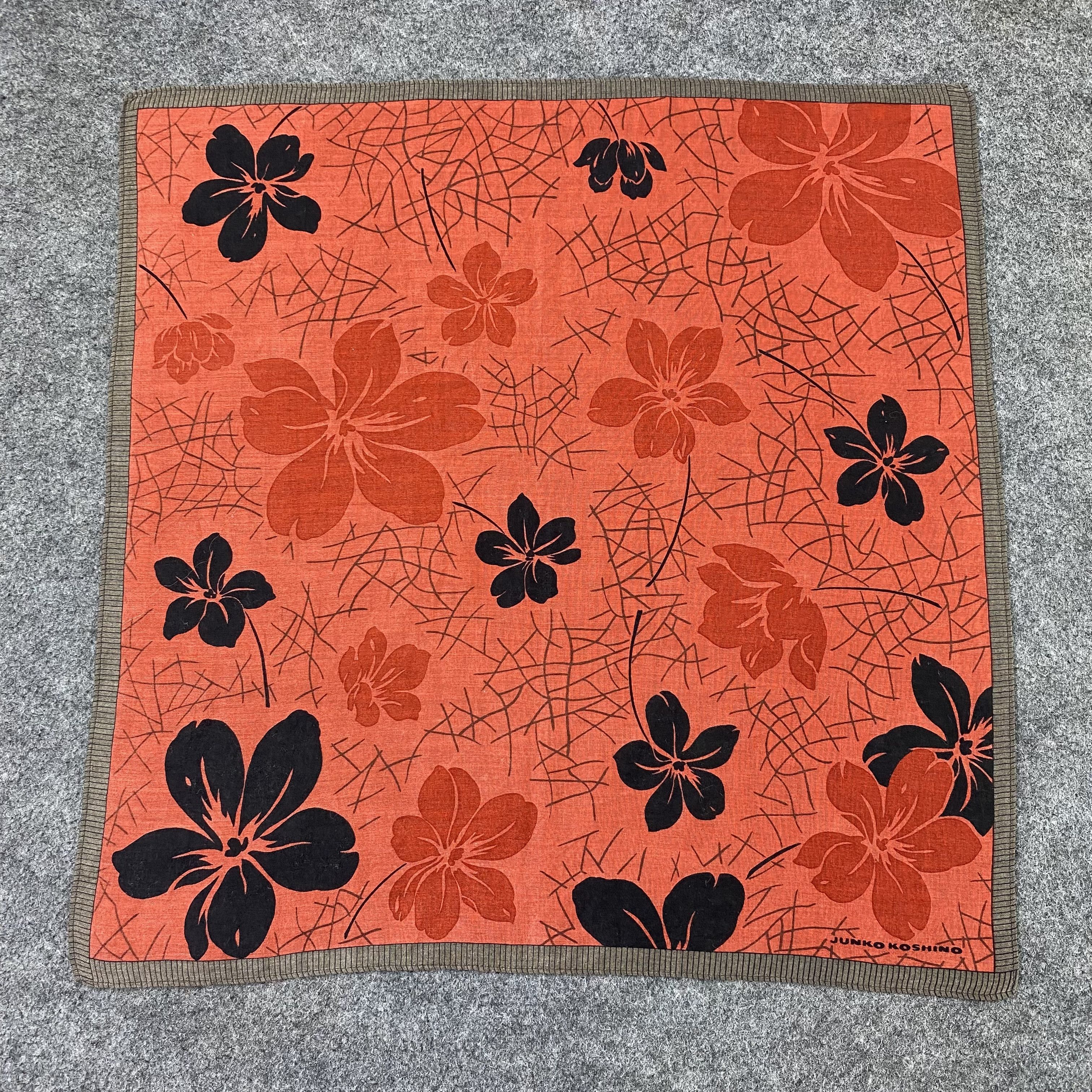 Japanese Brand Junko Koshino Handkerchief Neckerchief Bandana-B1947 Size ONE SIZE - 3 Thumbnail
