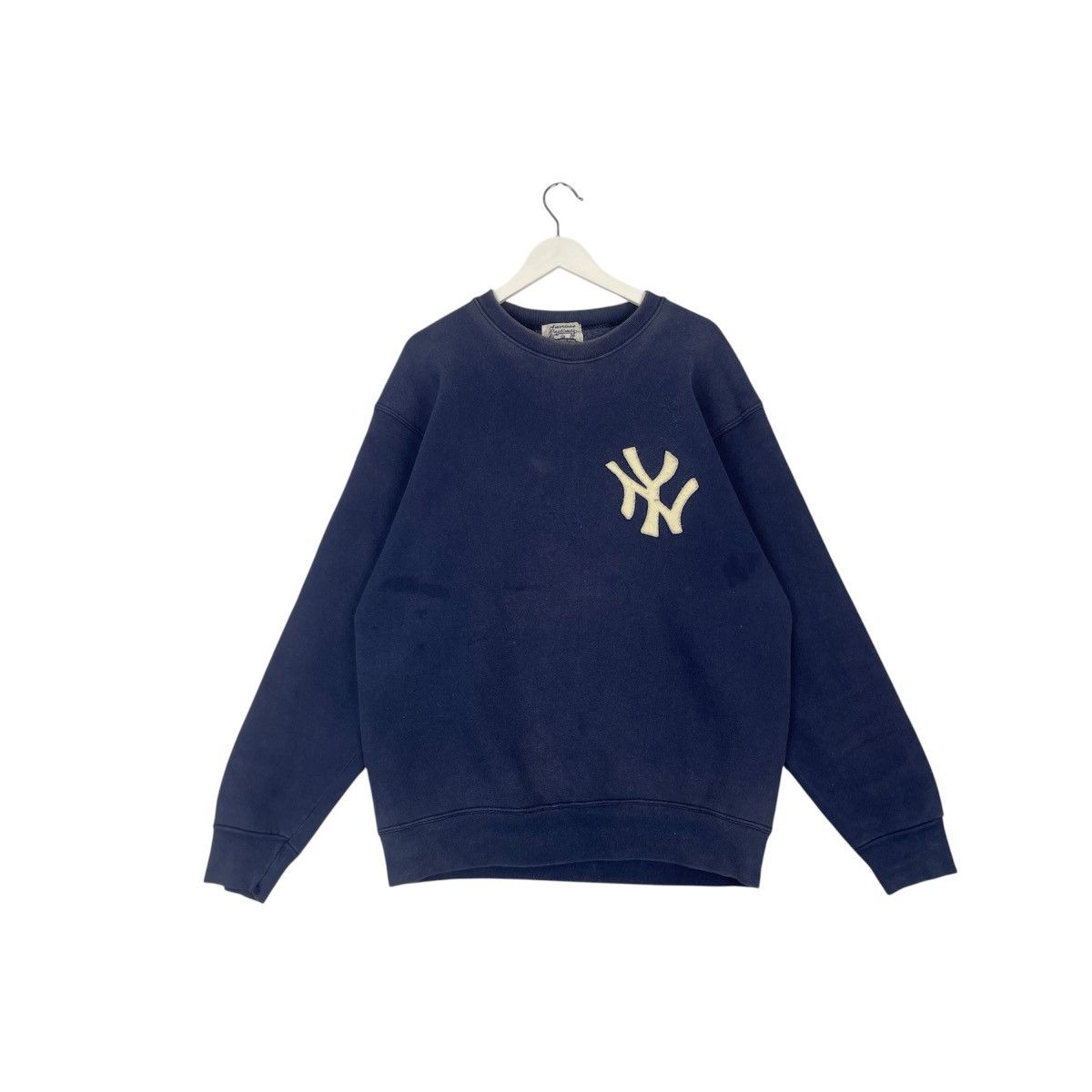 Designer × Vintage vintage Hoodie/sweater 1992 New York yankees sweatshirt - Size US L / EU 52-54 / 3 - 1 Thumbnail