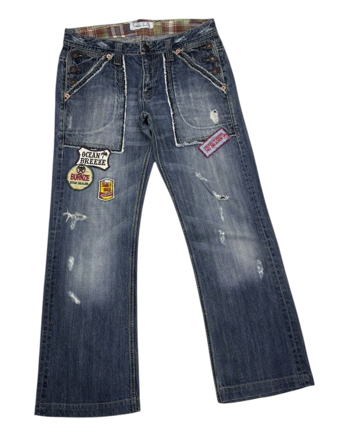 Hysteric Glamour Vintage Flared Jeans Urban Craft Patches Jeans Size US 32 / EU 48 - 5 Thumbnail