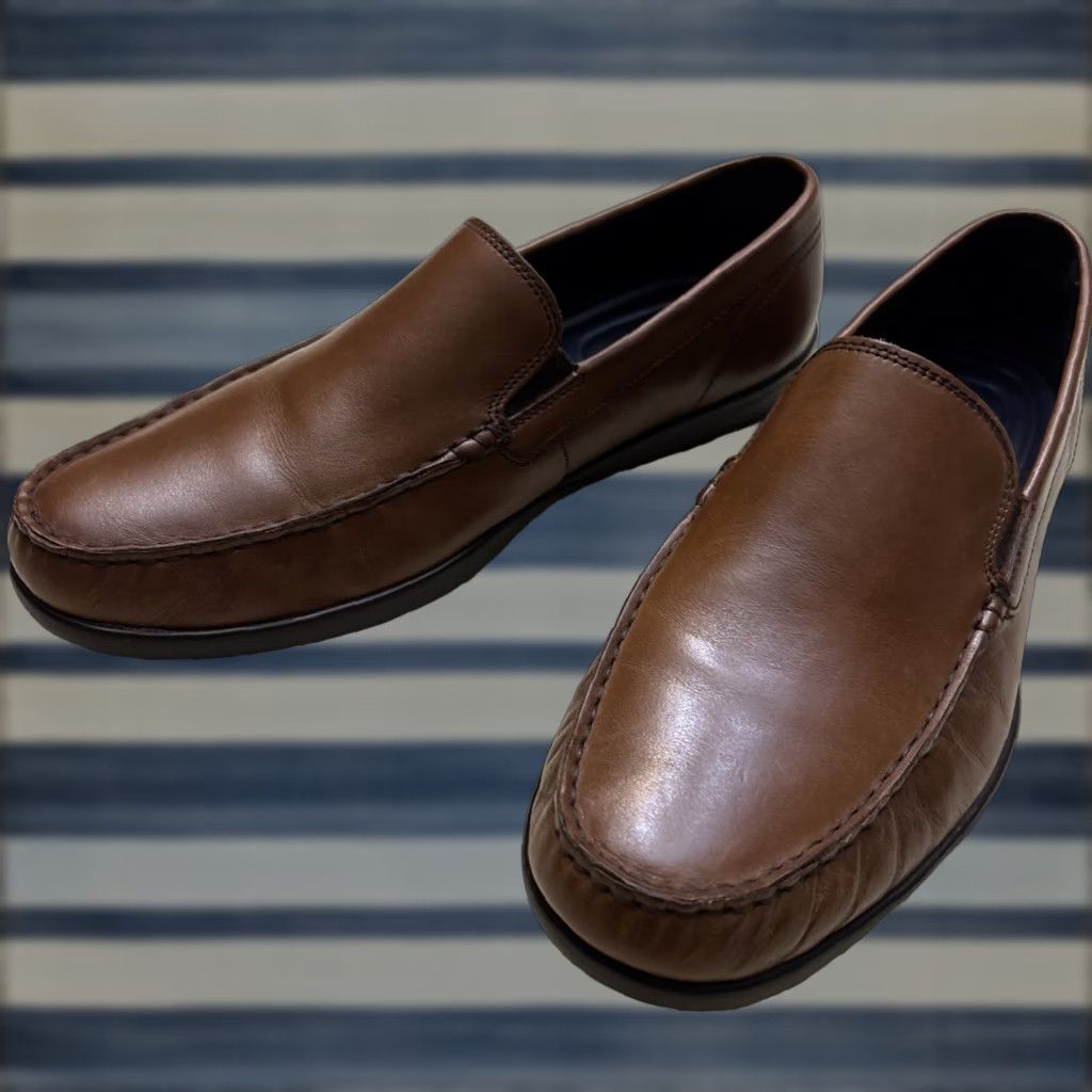 Cole Haan Men's Loafers Size 10M Brown Leather Dress Shoes Grandprø Casual Comfort