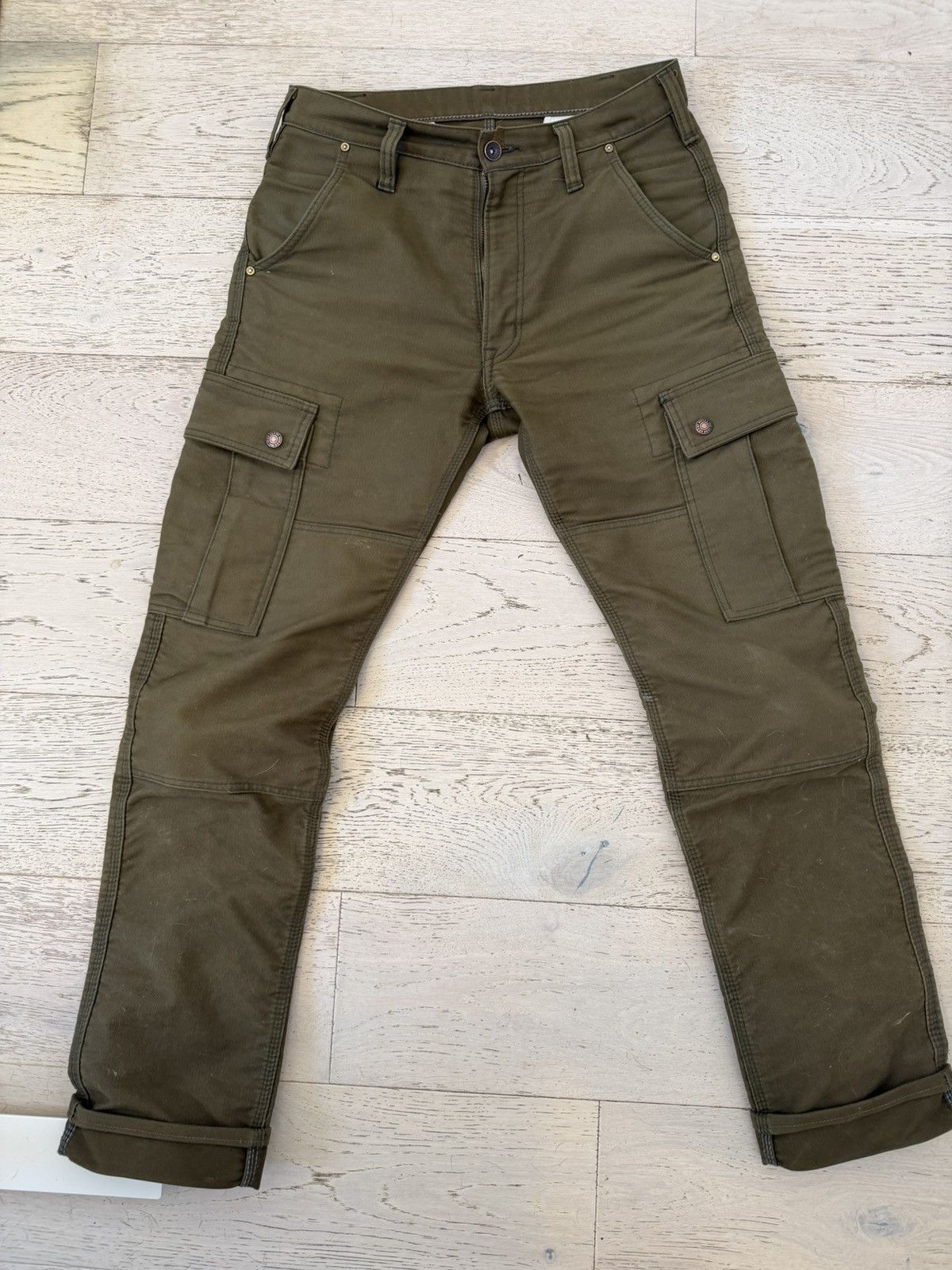 Iron Heart IH-735-ODG 11oz Herringbone Work Pants Green