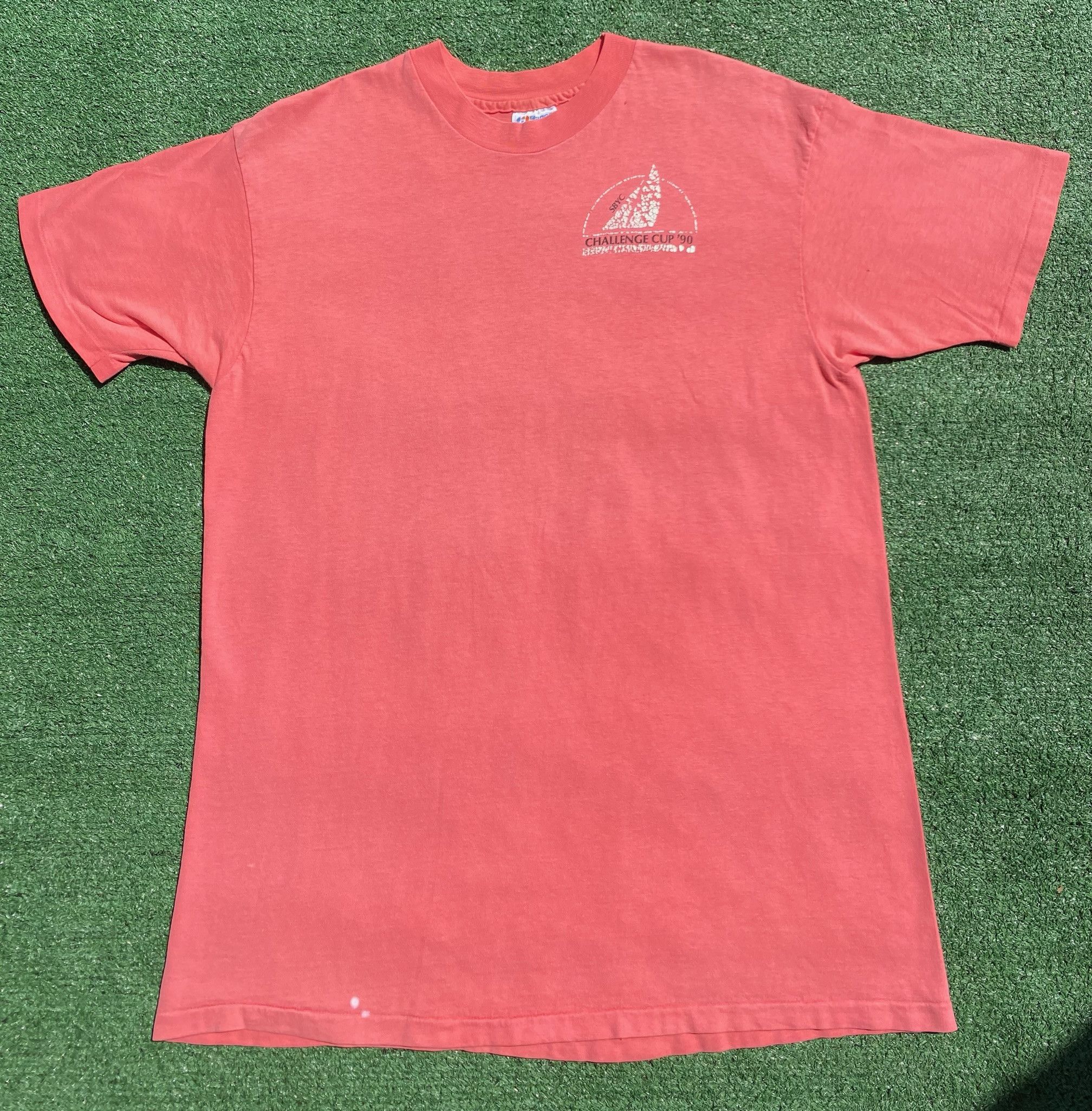 Hanes 1990 Challenge Cup Sailing Santa Barbara Yacht T-Shirt Large Size US L / EU 52-54 / 3 - 2 Thumbnail