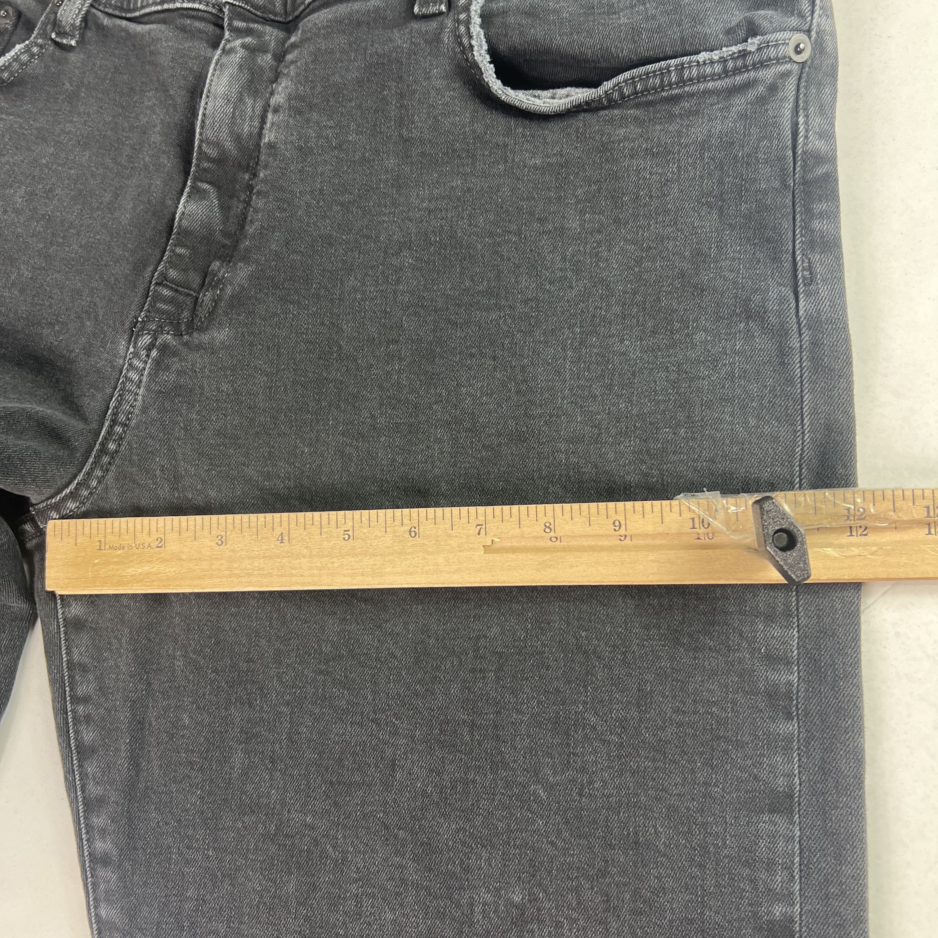 Baldwin Baldwin Jeans Henley Slim Straight Dark Grey Stretch Denim Size US 37 - 20 Thumbnail