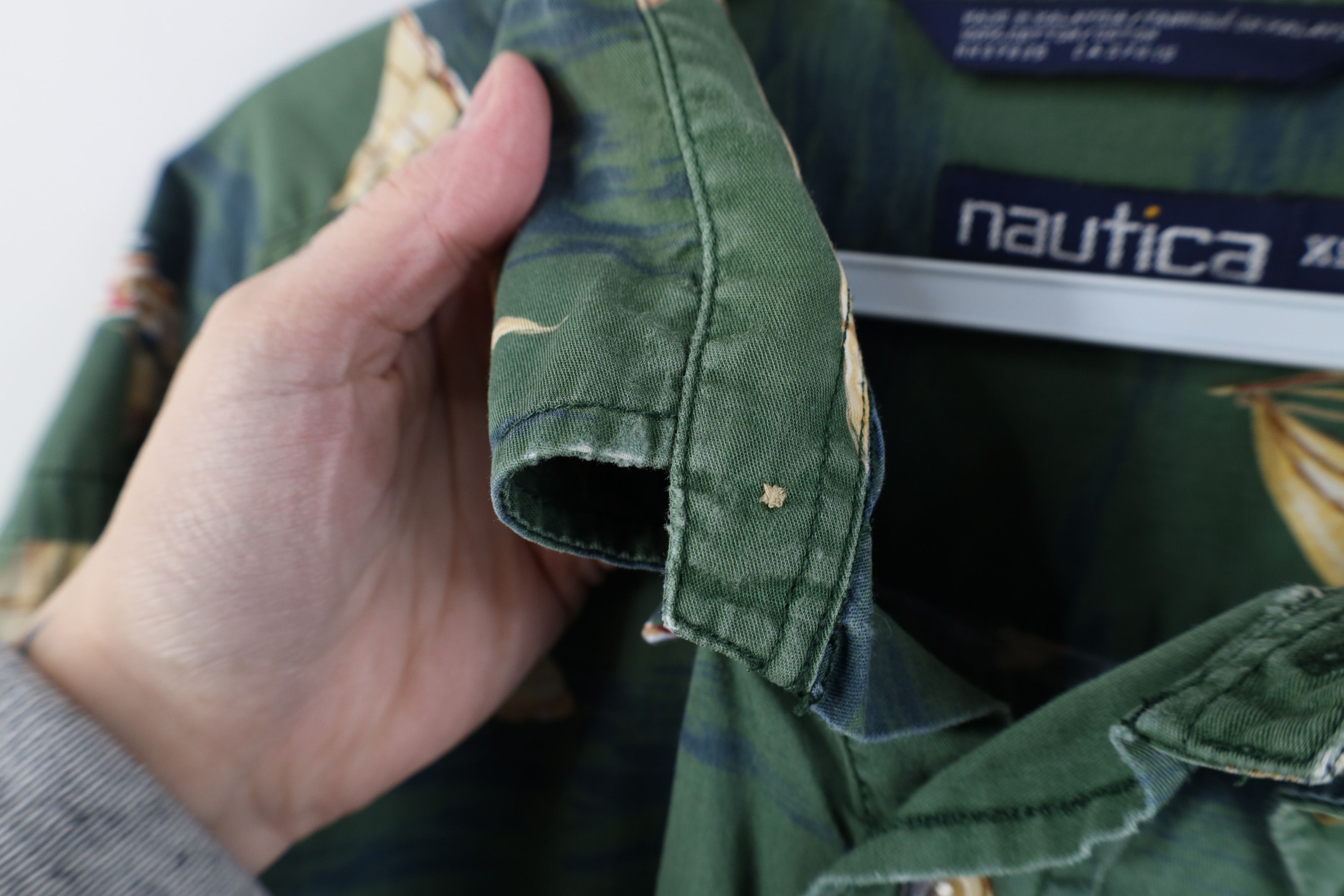Nautica Vintage 90s Nautica All Over Print Button Down Shirt Size US XL / EU 56 / 4 - 7 Thumbnail