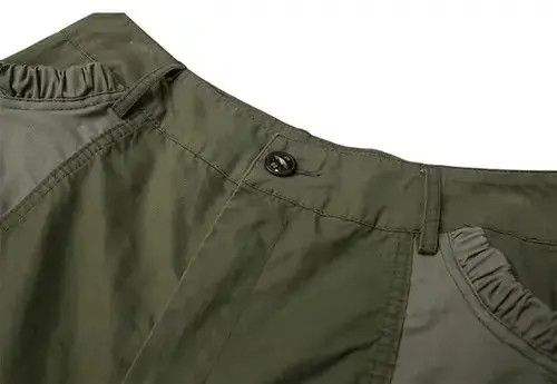 Other 20SS Indigo Union Japan Olive Patchwork Cropped Pants Size US 33 - 4 Thumbnail
