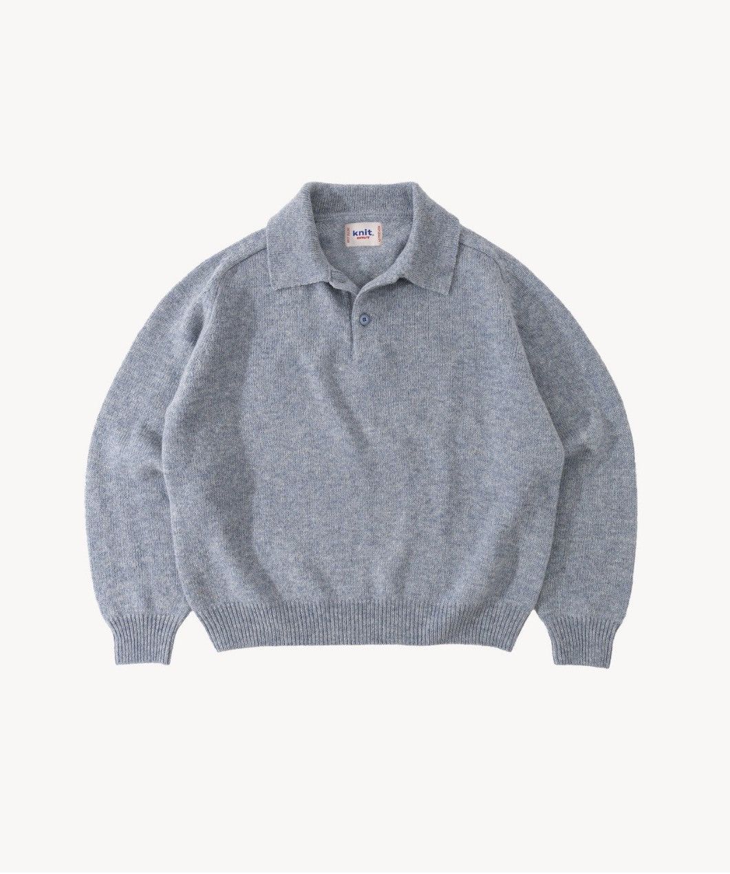 BRUT Archive BRUT Archive Shetland Wool Polo — Norse Blue Size US S / EU 44-46 / 1 - 2 Thumbnail