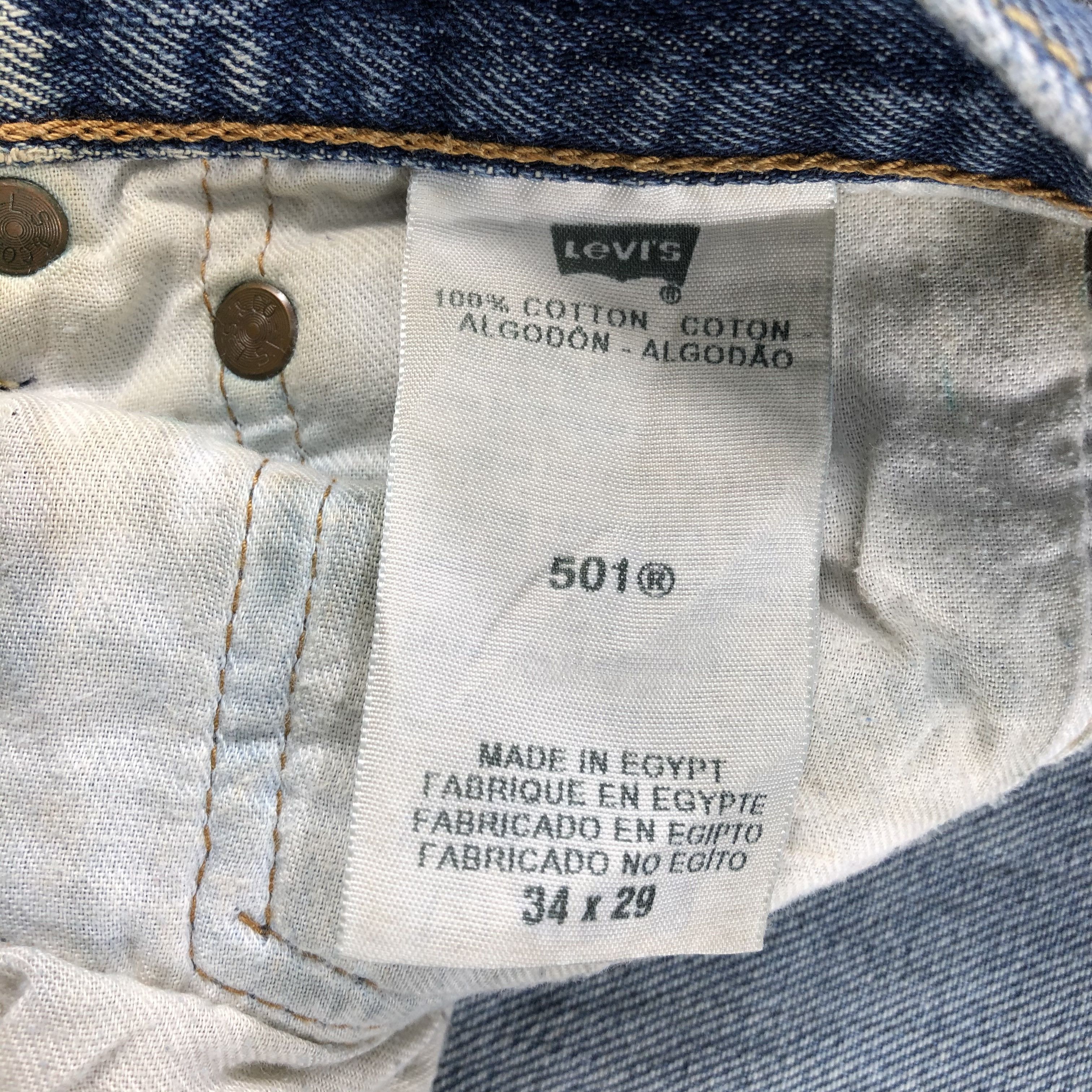 Levi's Vintage Blue Wash Levis 501 Jeans-J1460 Size US 35 - 11 Thumbnail