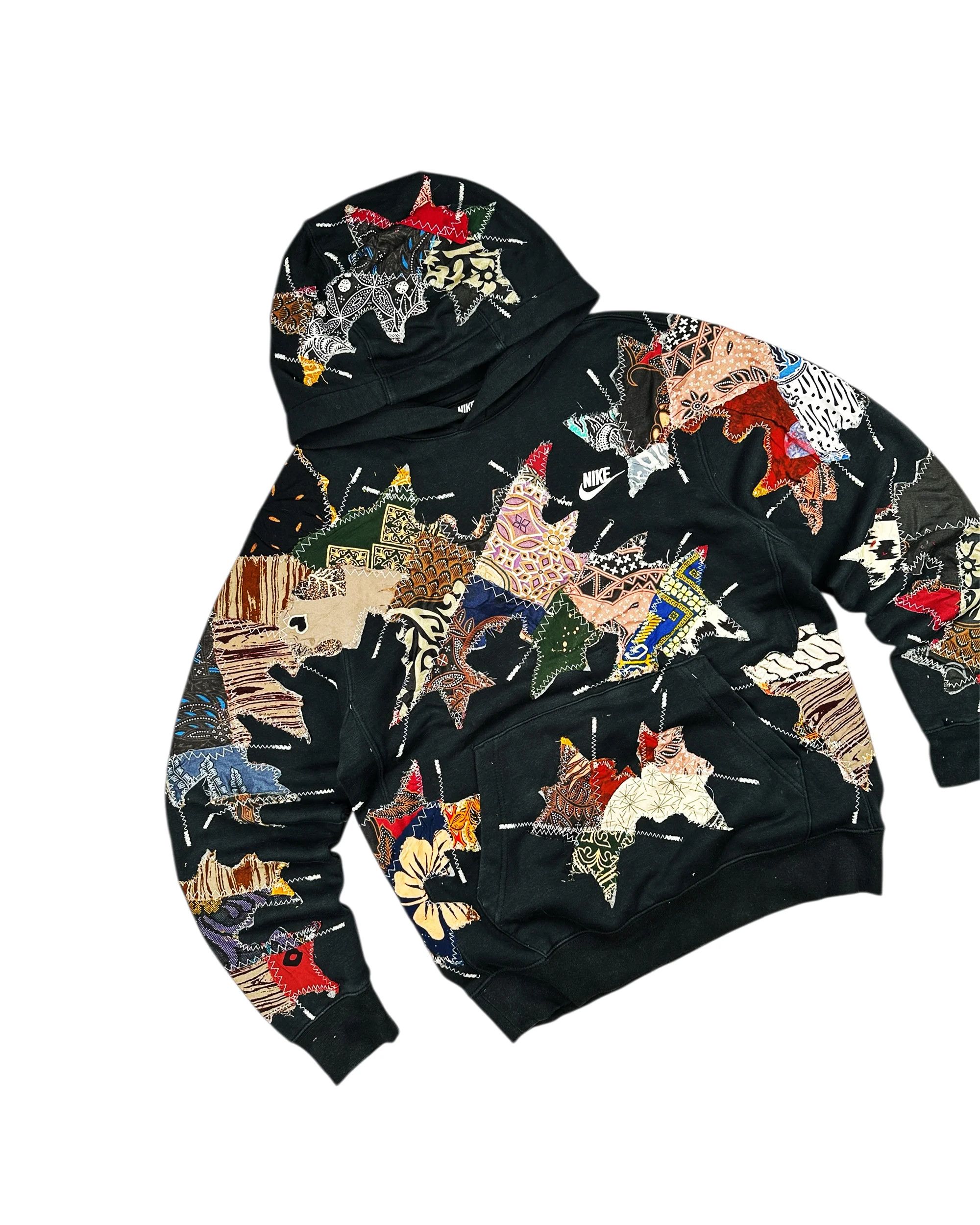 Japanese Brand Re-worked 1 of 1 Handmade Nike Batik Riot Hoodie size M Size US M / EU 48-50 / 2 - 6 Thumbnail