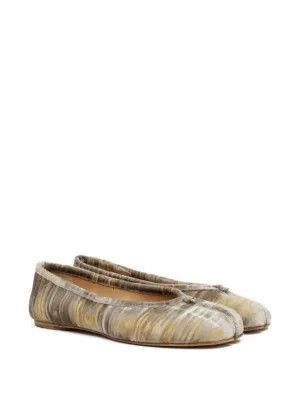 Maison Margiela o1w1db10526 Tabby Toe Flats in Beige/Multi Size US 6 / IT 36 - 2 Thumbnail