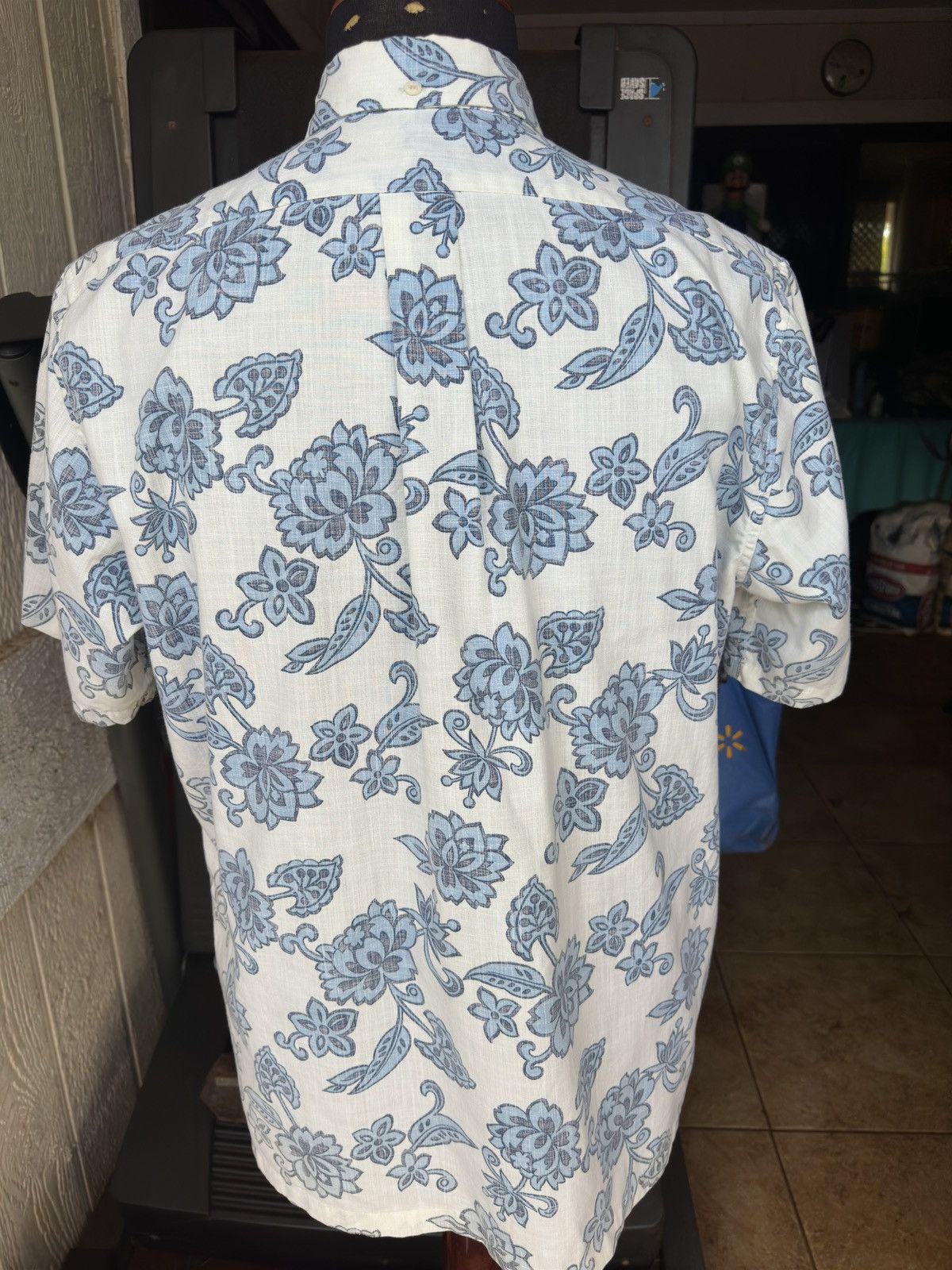 Reyn Spooner PreOwned Reyn Spooner Blue/White Hawaiian Print Men's M Size US M / EU 48-50 / 2 - 2 Thumbnail