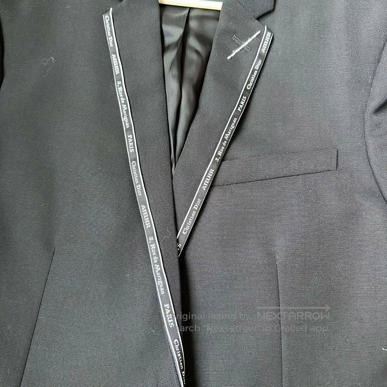 Dior Dior Homme Black Wool Stripe Logo Blazer. Size US S / EU 44-46 / 1 - 3 Thumbnail