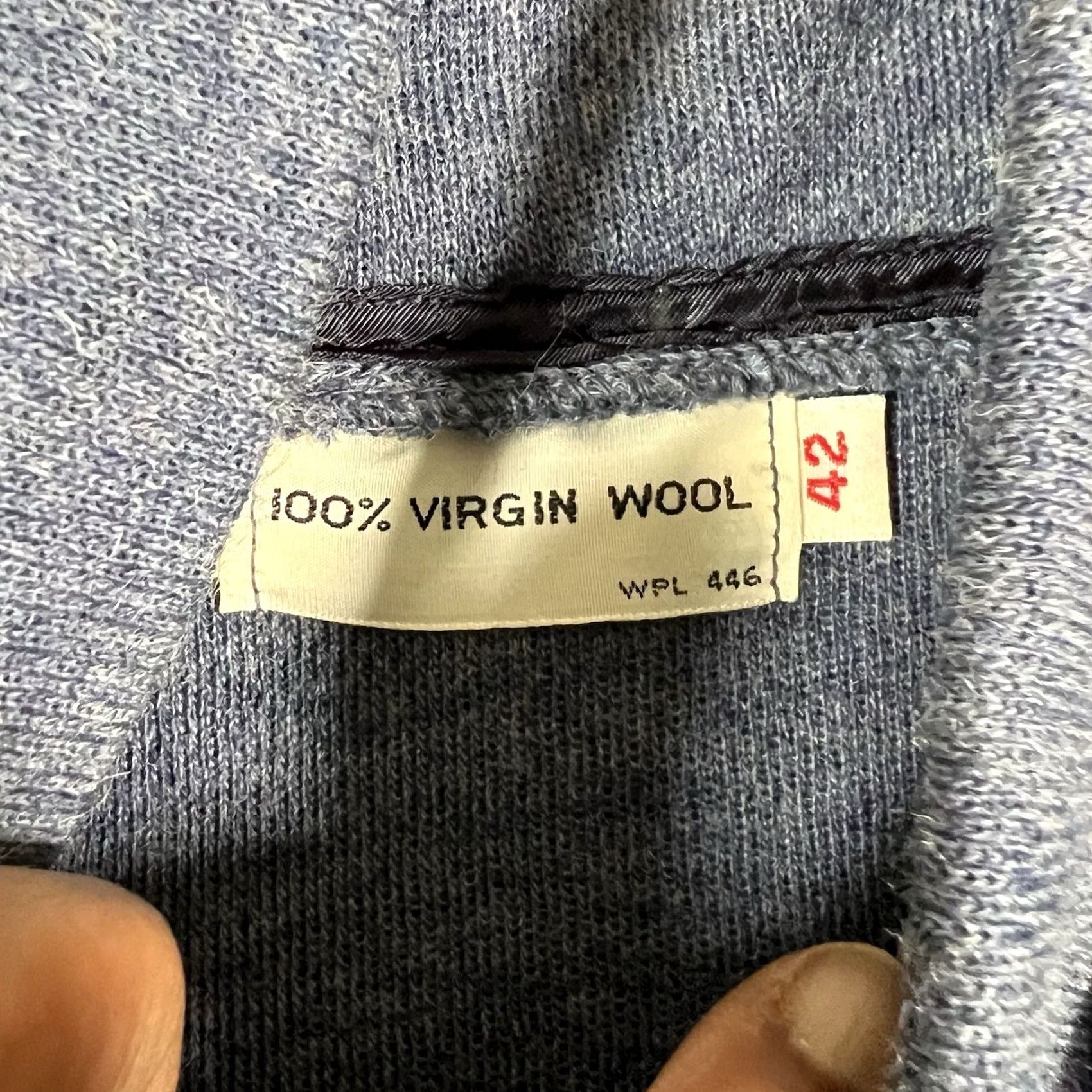 Union LA VINTAGE Union Cardigan Sweater Wool Full Zip USA Blue 42/M Mens Size Medium 18x24 Size US L / EU 52-54 / 3 - 4 Thumbnail