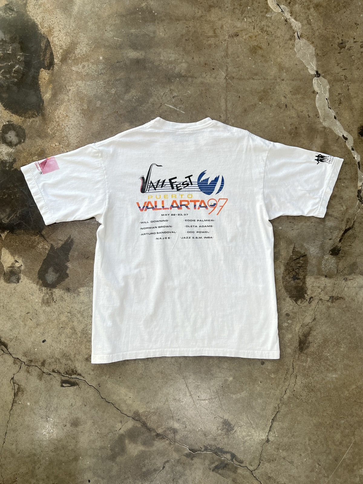 Band Tees Vintage 1997 Jazz Fest Mexico Music Vacation Festival Large Size US L / EU 52-54 / 3 - 2 Thumbnail