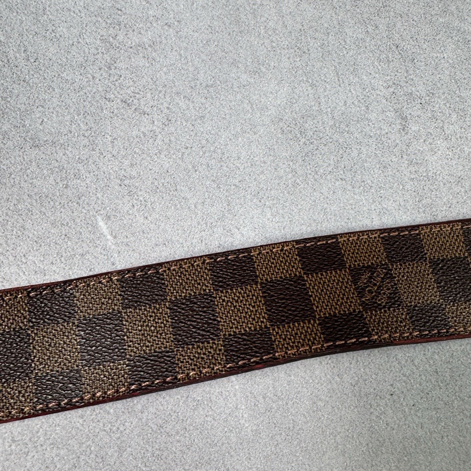 Louis Vuitton Louis Vuitton Check Men Leather Belt Size 34 Size 34 - 4 Thumbnail