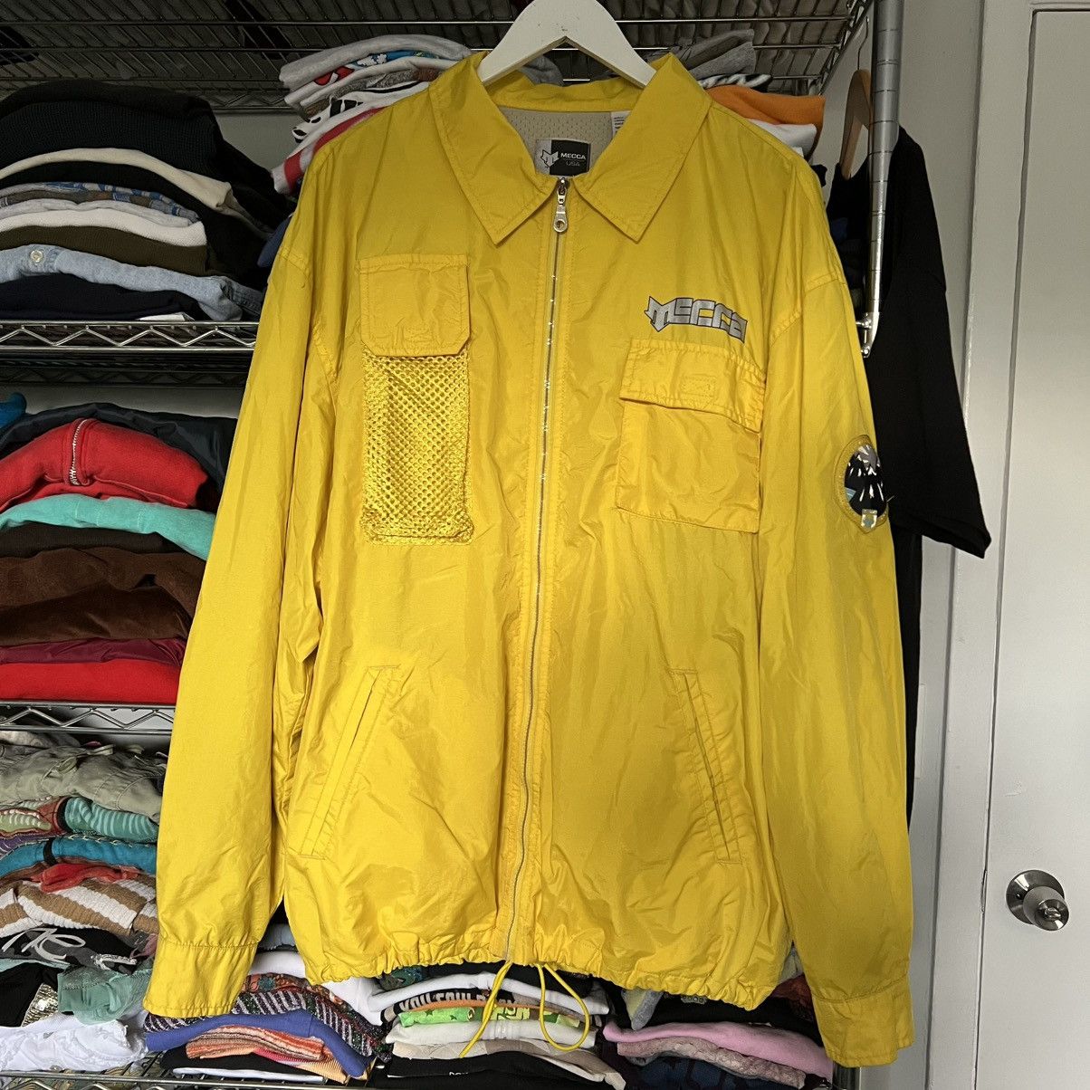 Mecca × Vintage 2000s Mecca Windbreaker Size US XL / EU 56 / 4 - 1 Thumbnail
