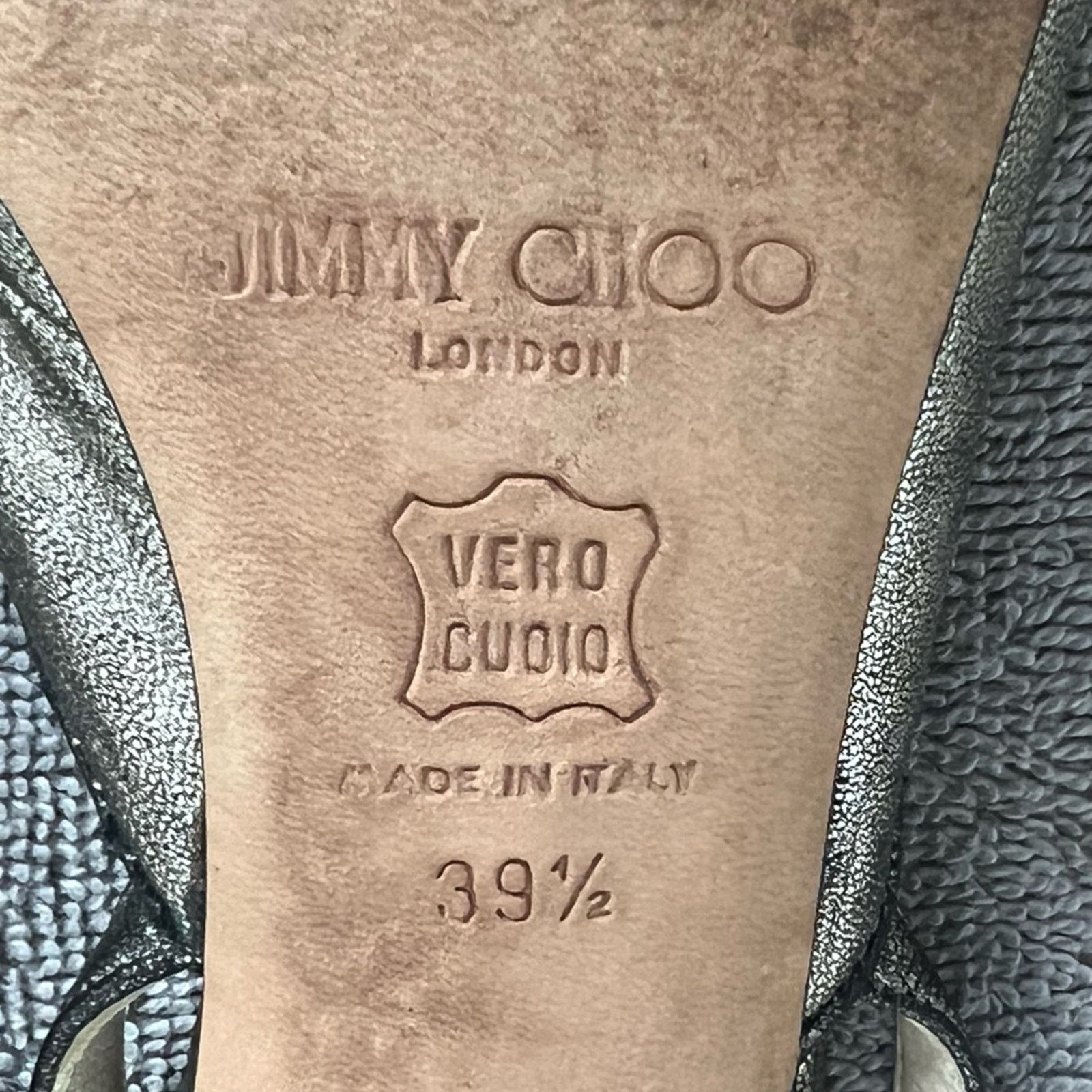 Jimmy Choo Jimmy Choo Peep-Toe Slingback Sandals US 9.5 Made in Italy Size US 9.5 / IT 39.5 - 8 Thumbnail