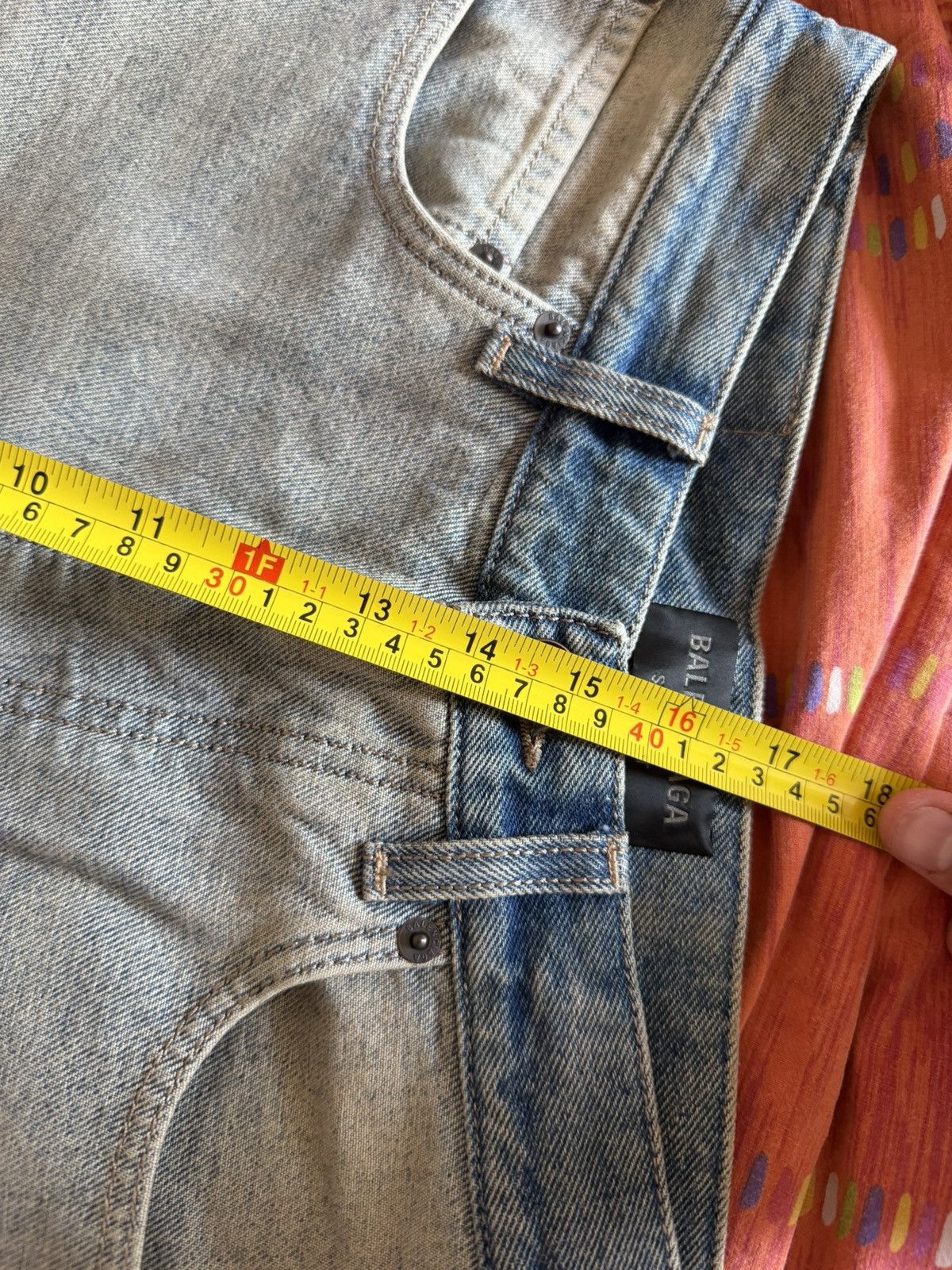Balenciaga [S] 1590$ Spring24 Inside out blue baggy jeans Size US 30 / EU 46 - 17 Thumbnail