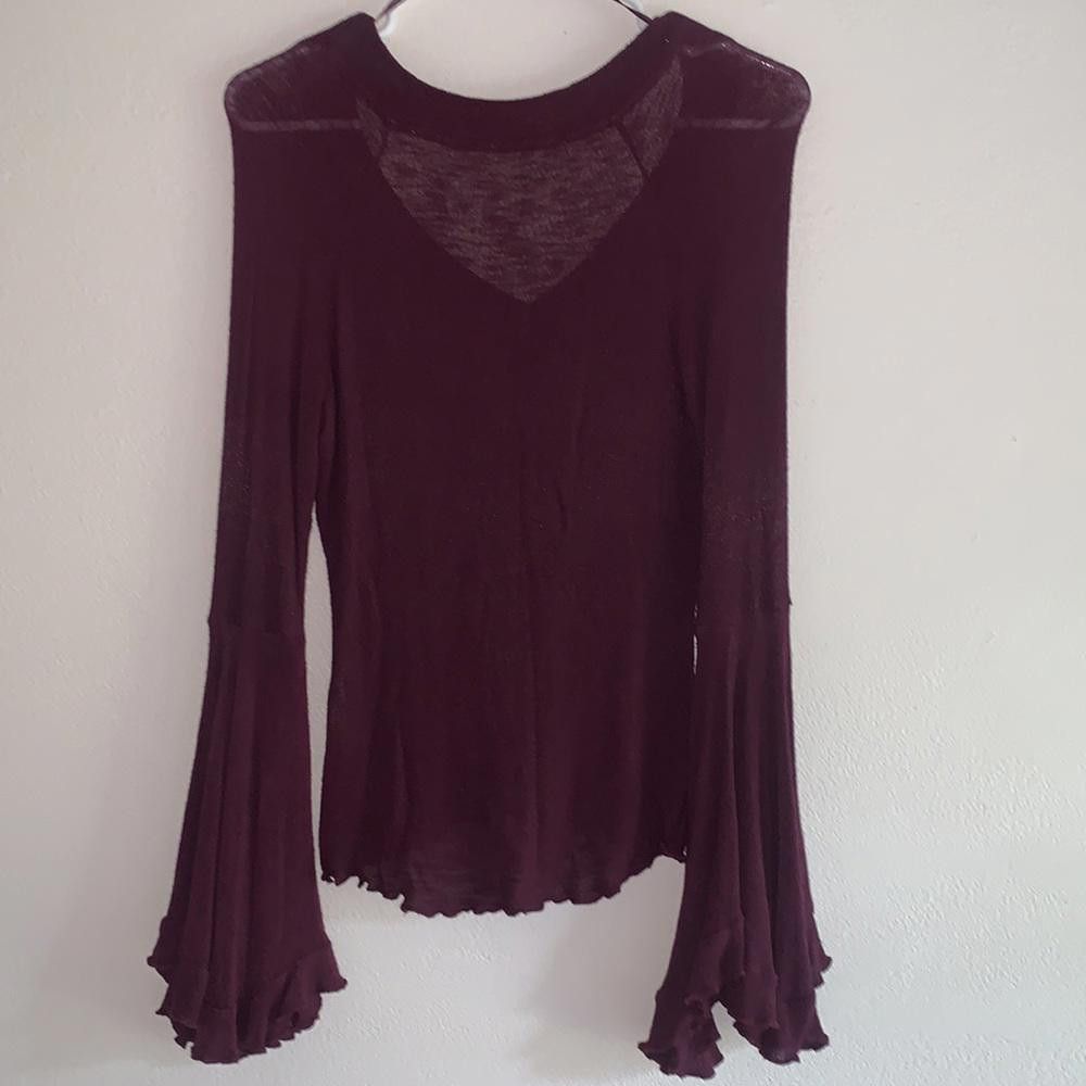 Free People Free People Y2K Flared Bell Sleeve Top Size M / US 6-8 / IT 42-44 - 4 Thumbnail