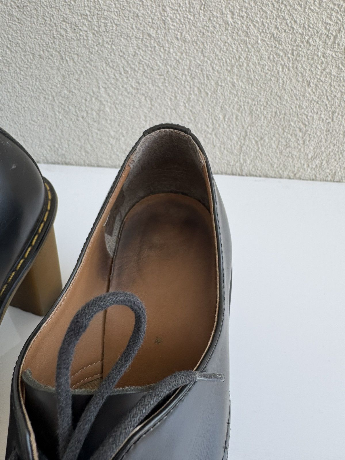 Dr. Martens Dr. Martens Women’s Black Leather Heeled Oxford Shoes Size US 6 / IT 36 - 4 Thumbnail