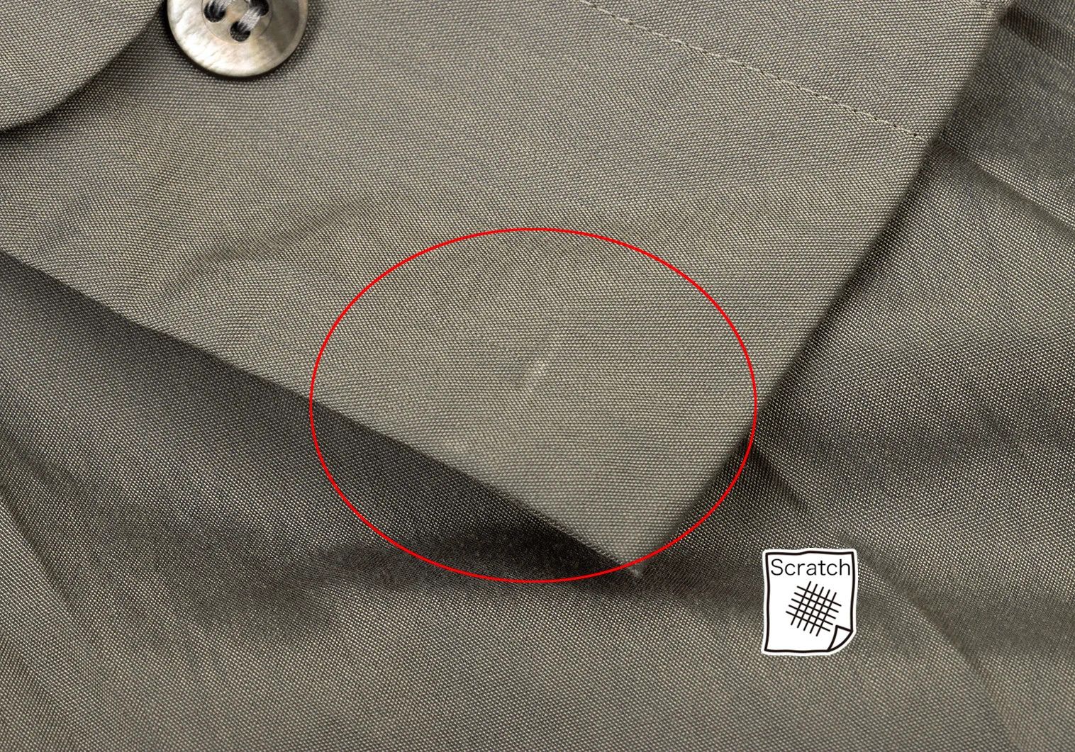 Issey Miyake Polyester Shrink-Wrinkle Shirt in Khaki L Size US L / EU 52-54 / 3 - 11 Thumbnail
