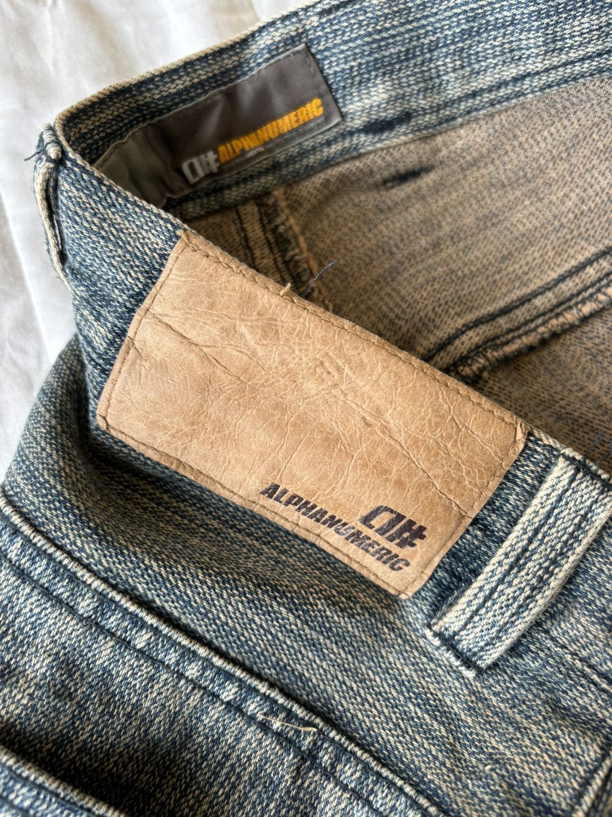 Alphanumeric Alphanumeric Pinstriped Wide Baggy Jeans Size US 34 / EU 50 - 9 Thumbnail