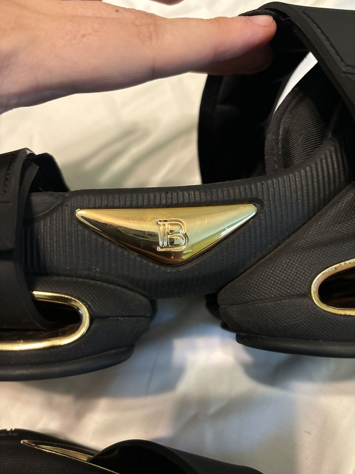 Balmain Used Balmain B-Bold open toe sandals unisex US 10 Size US 10 / IT 40 - 9 Thumbnail