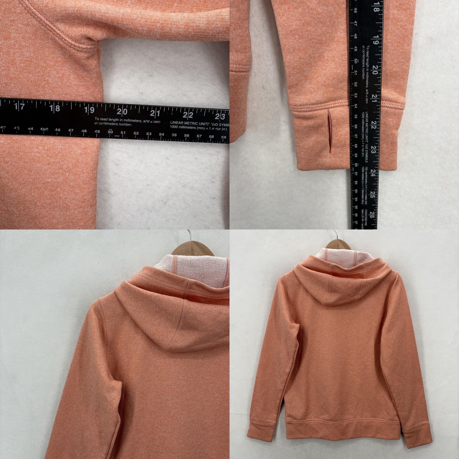Burton Burton Hoodie Womens L Orange Oak Pullover Snowboard Logo Fleece Size L / US 10 / IT 46 - 8 Thumbnail