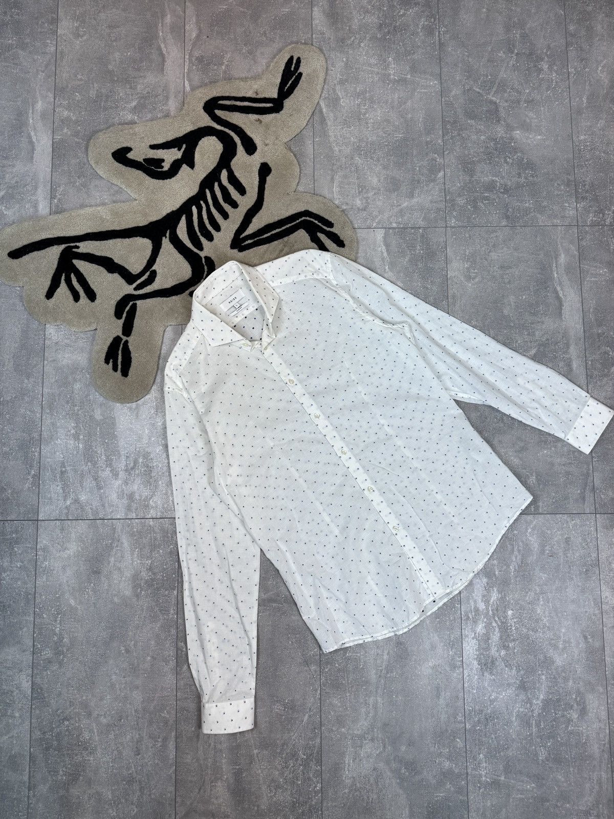Reiss Mens Reiss shirts button up cotton linen luxury size L Size US L / EU 52-54 / 3 - 1 Thumbnail