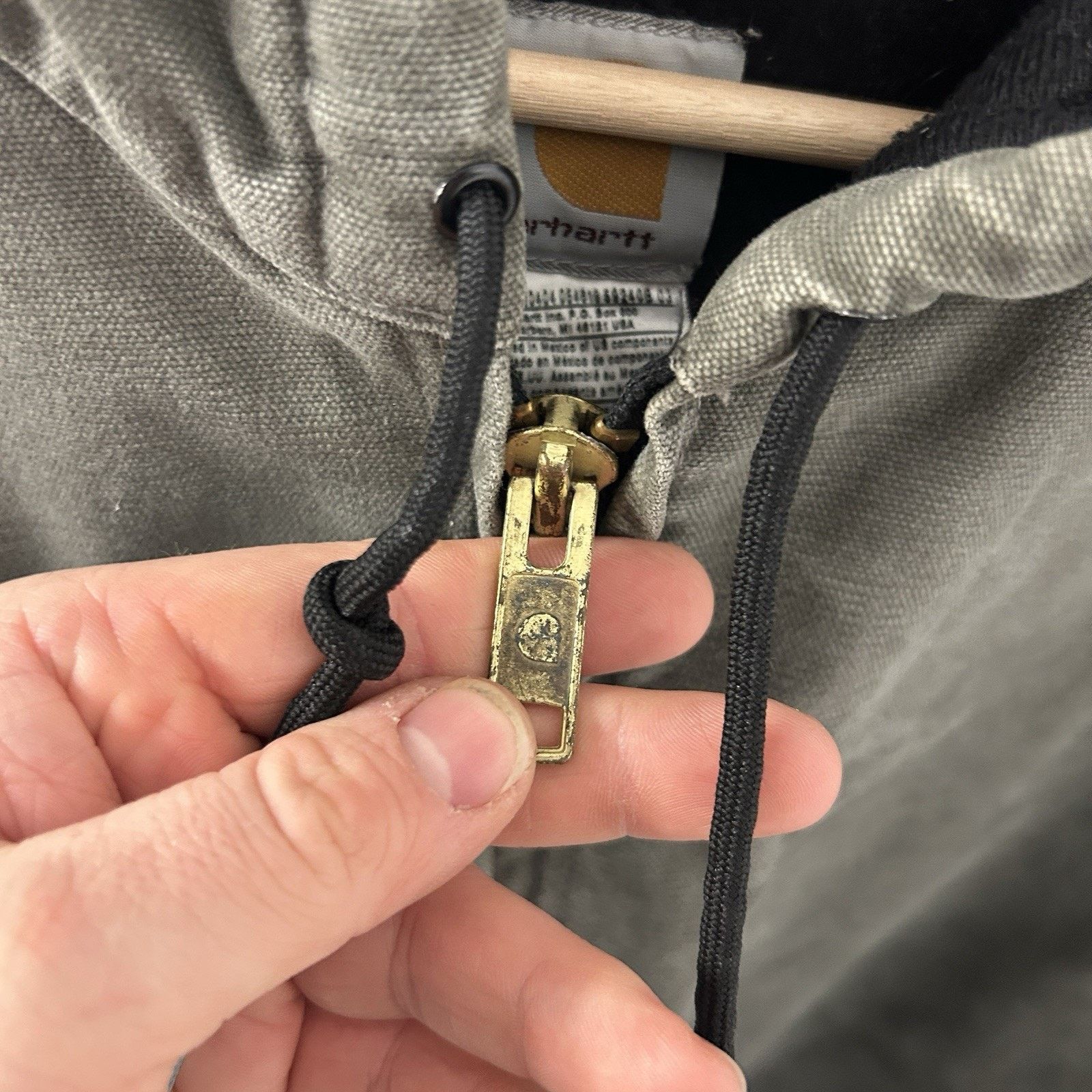 Carhartt Vintage Carhartt Quilted Hooded Active Jacket “Sage” J142 Size US XL / EU 56 / 4 - 13 Thumbnail