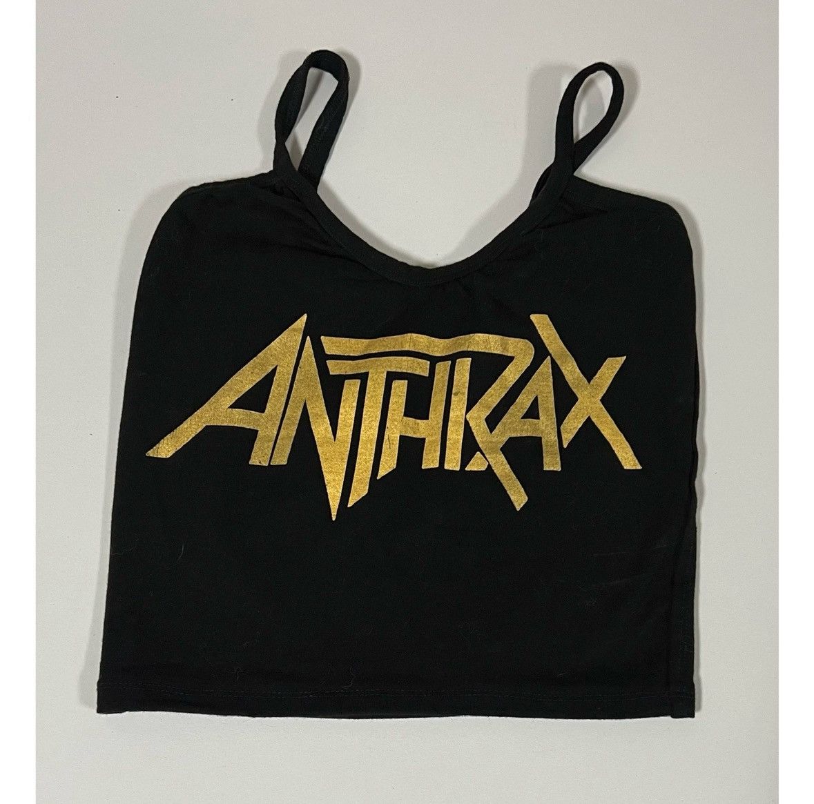 Band Tees Black Anthrax Punk Thrash Metal Band Tee Tank Top Shirt XS🖤✨ Size XS / US 0-2 / IT 36-38 - 1 Thumbnail