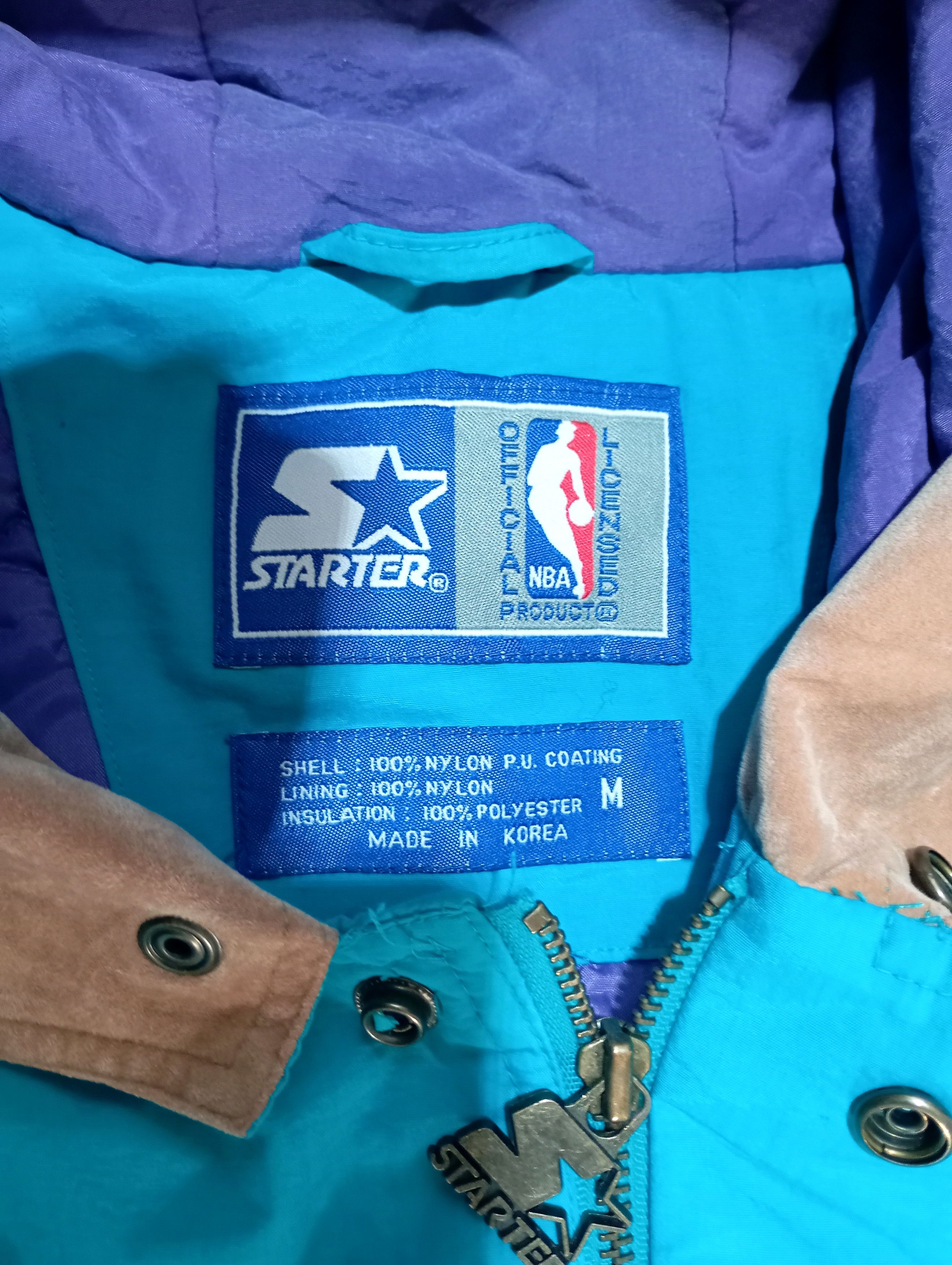 Starter Starter Jacket Charlotte Hornets NBA Retro Vintage HORNETS Size US M / EU 48-50 / 2 - 10 Thumbnail