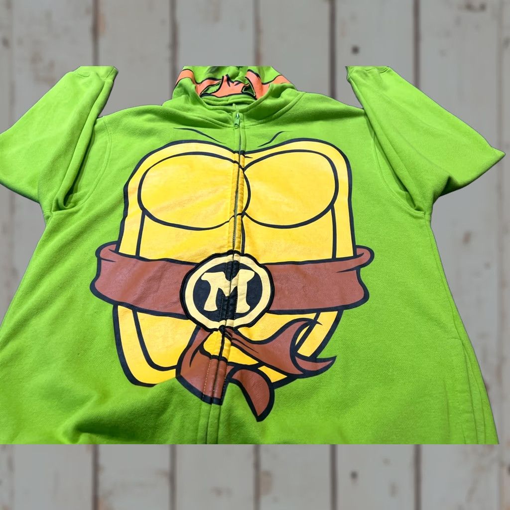 Nickelodeon Nickelodeon Ninja Turtles Full Zip Hoodie Unisex XL Green Orange Sweater Winter Unisex Size XL Size US XL / EU 56 / 4 - 1 Thumbnail
