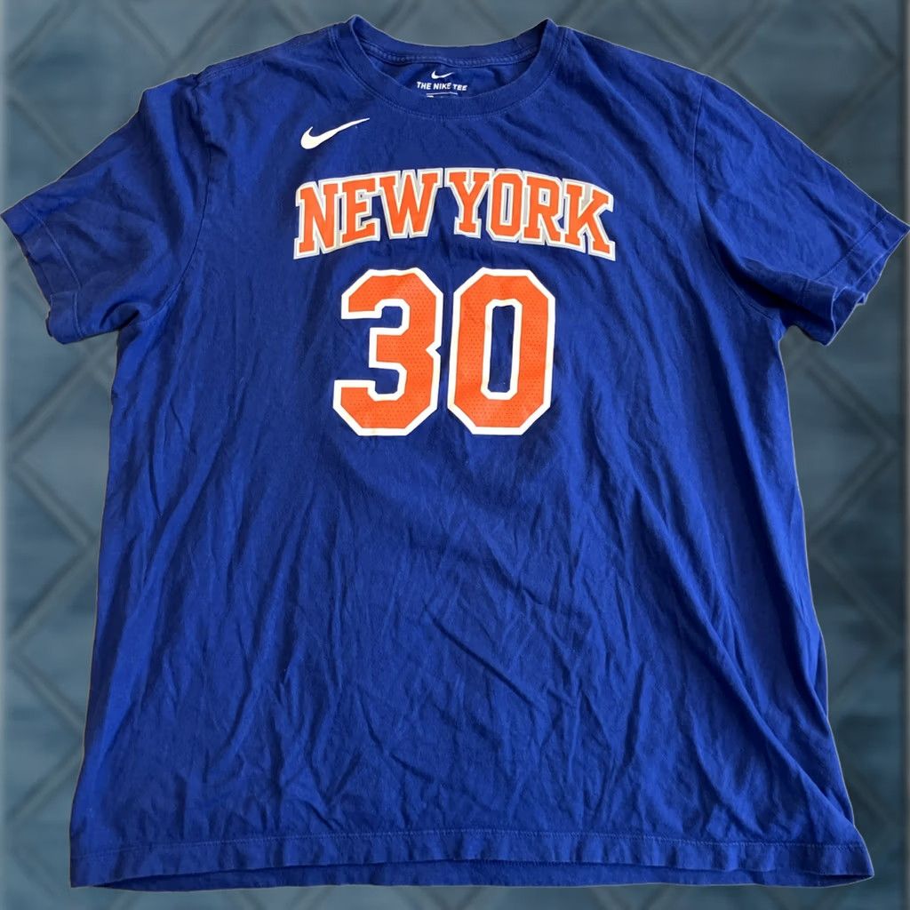 Nike Nike Shirt Mens XL Blue New York Knicks Julius Randle Player Jersey Men Size US XL / EU 56 / 4 - 1 Thumbnail
