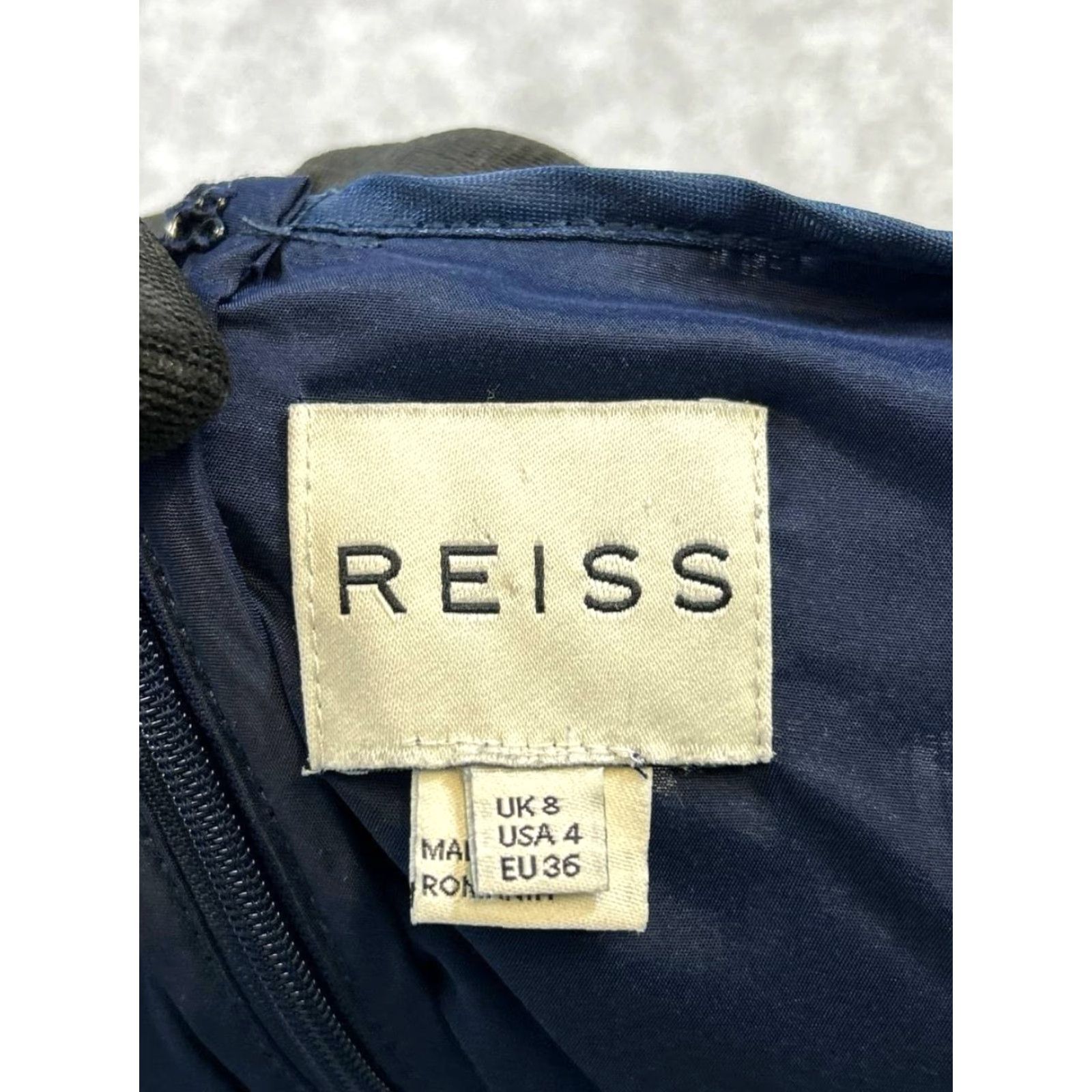 Reiss REISS Dress Shirt Women's 4 Blue Cotton Knit Bodycon Short Sleeve 4 Size 4 Blue Bodycon Womens 90s? Size S / US 4 / IT 40 - 3 Thumbnail