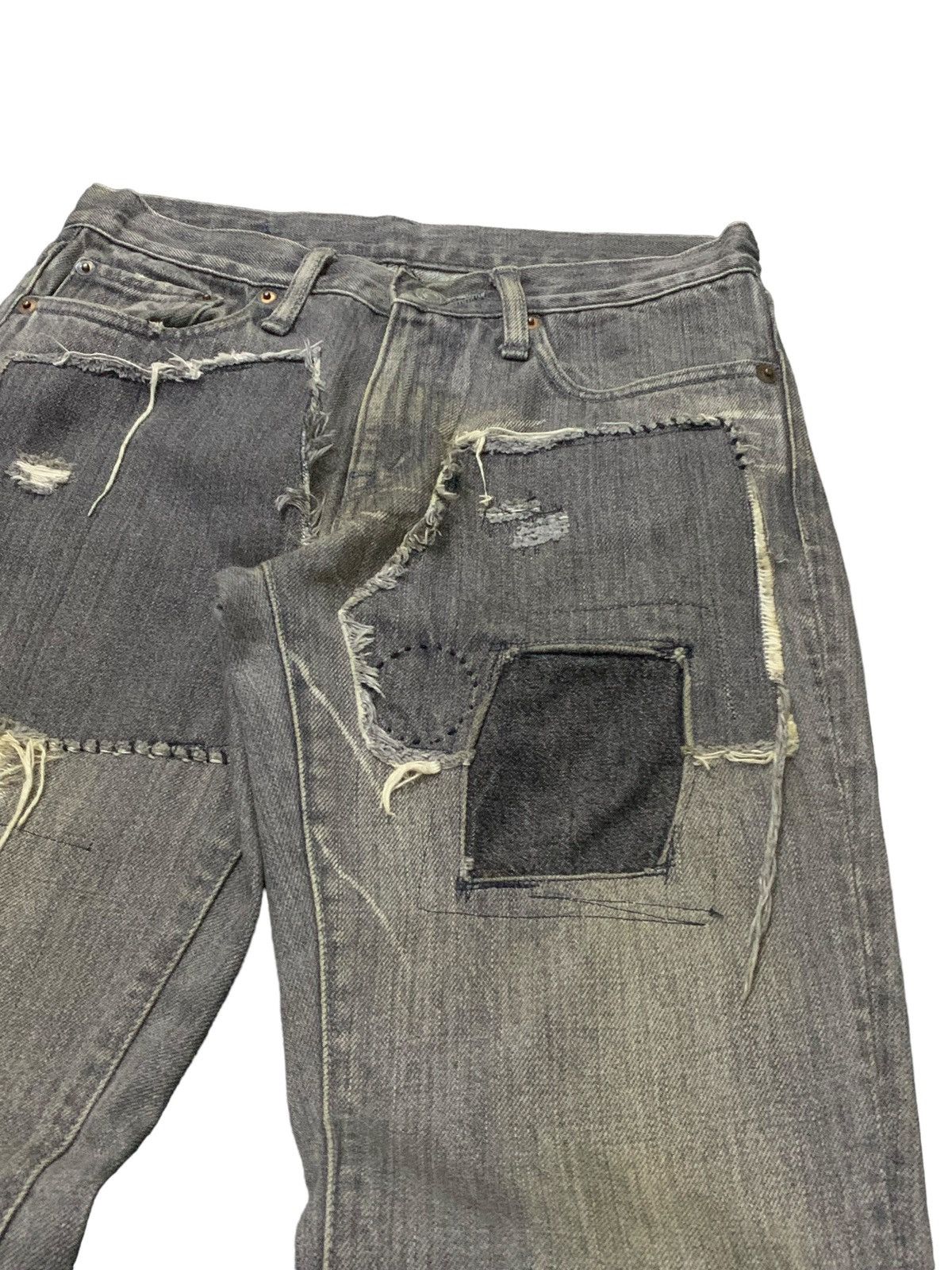 Kapital × Kapital Kountry Kapital Zipang Rat Crash Boro Patchwork Flared Jeans Size US 28 / EU 44 - 5 Thumbnail