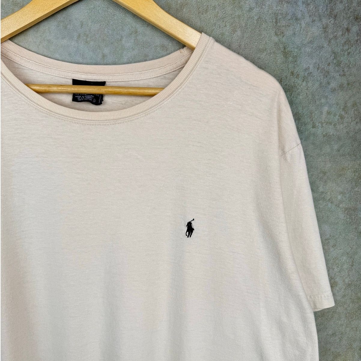 Polo Ralph Lauren VTG 90s Polo Ralph Lauren T Shirt Mens Sz XL Creme Size US XL / EU 56 / 4 - 3 Thumbnail