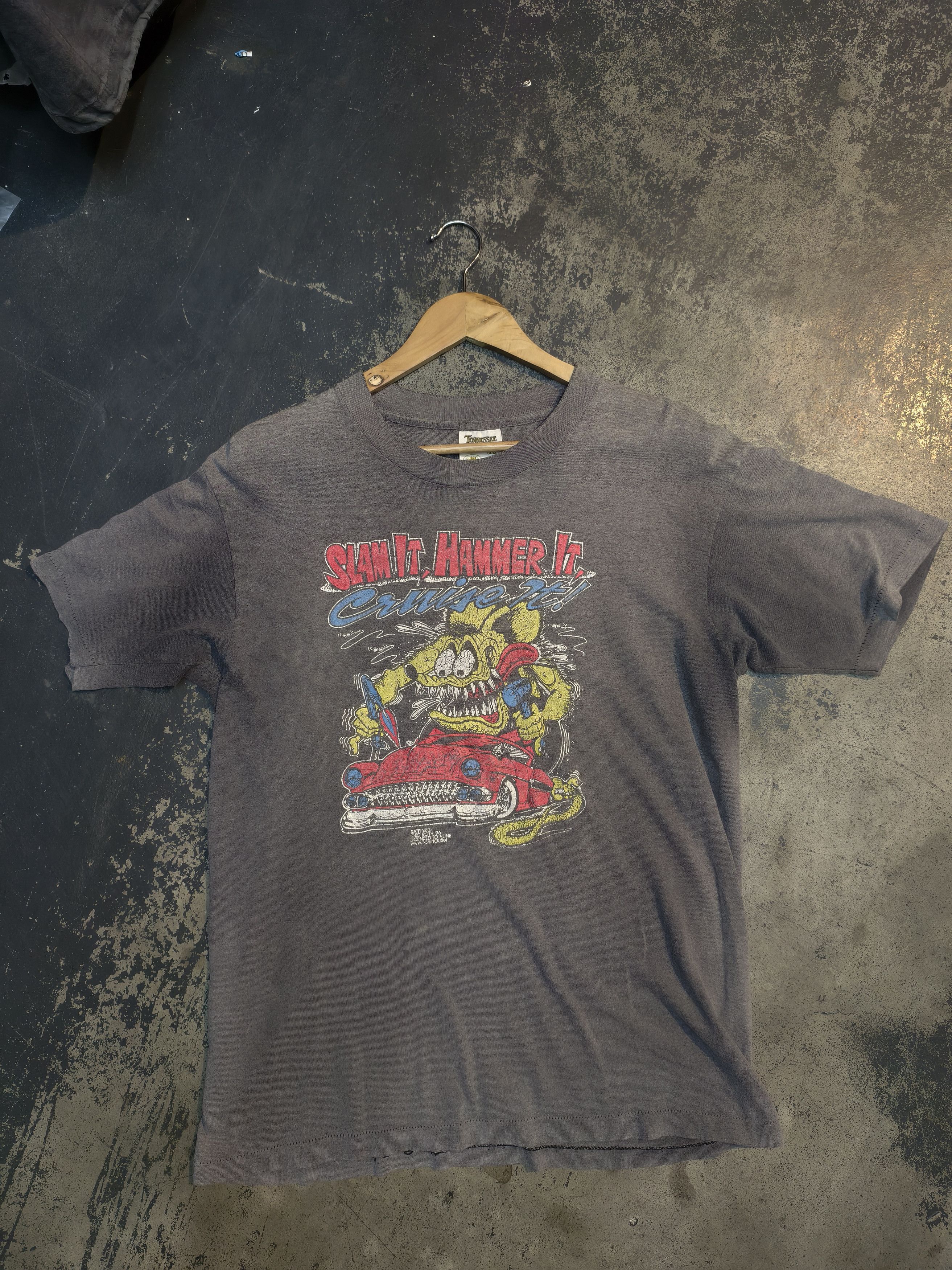 Vintage Faded 96 RatFink slam it, hammer it Size US M / EU 48-50 / 2 - 1 Thumbnail