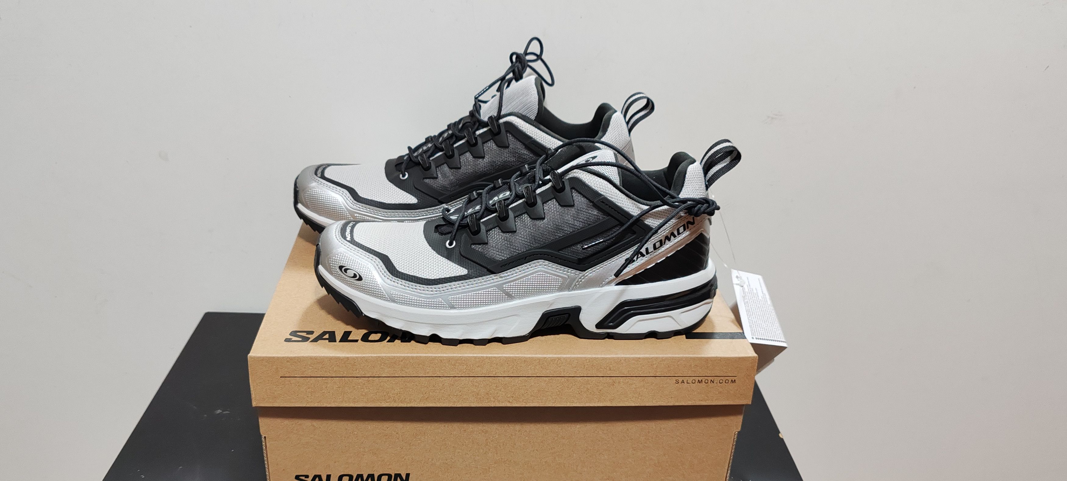 Salomon Salomon ACS +FT Glacier Gris/Black/Silver Tg:Eur 44 Size US 10.5 / EU 43-44 - 3 Thumbnail