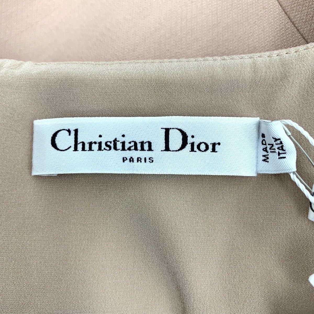 Dior Christian Dior Apricot Square Neck Wool Camisole Dress K26WX Size S / US 4 / IT 40 - 5 Thumbnail