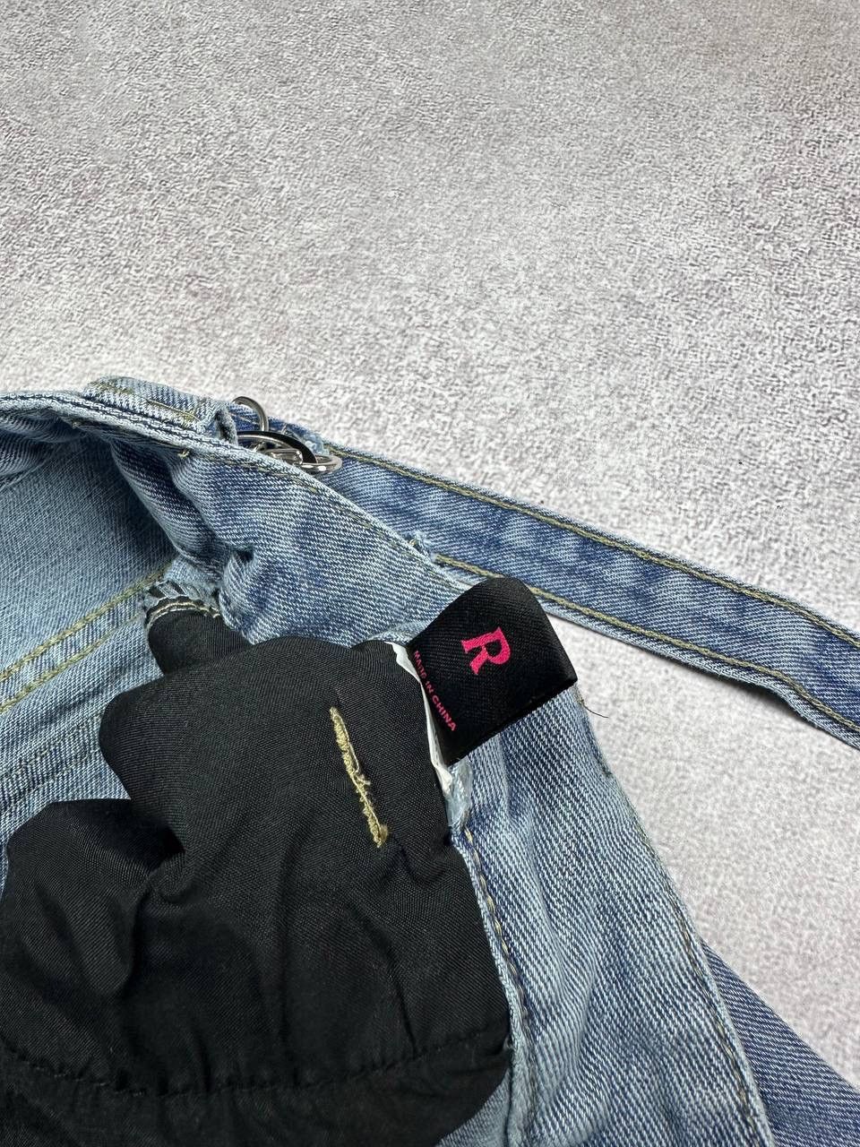 Japanese Brand Vintage Bondage Denim Y2K Baggy Raver Pants 31 Size US 31 - 5 Thumbnail