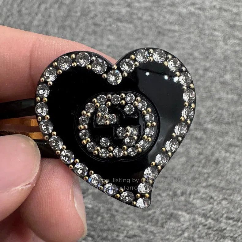 Gucci Gucci Heart Crystal Hair Clip. Size ONE SIZE - 2 Thumbnail