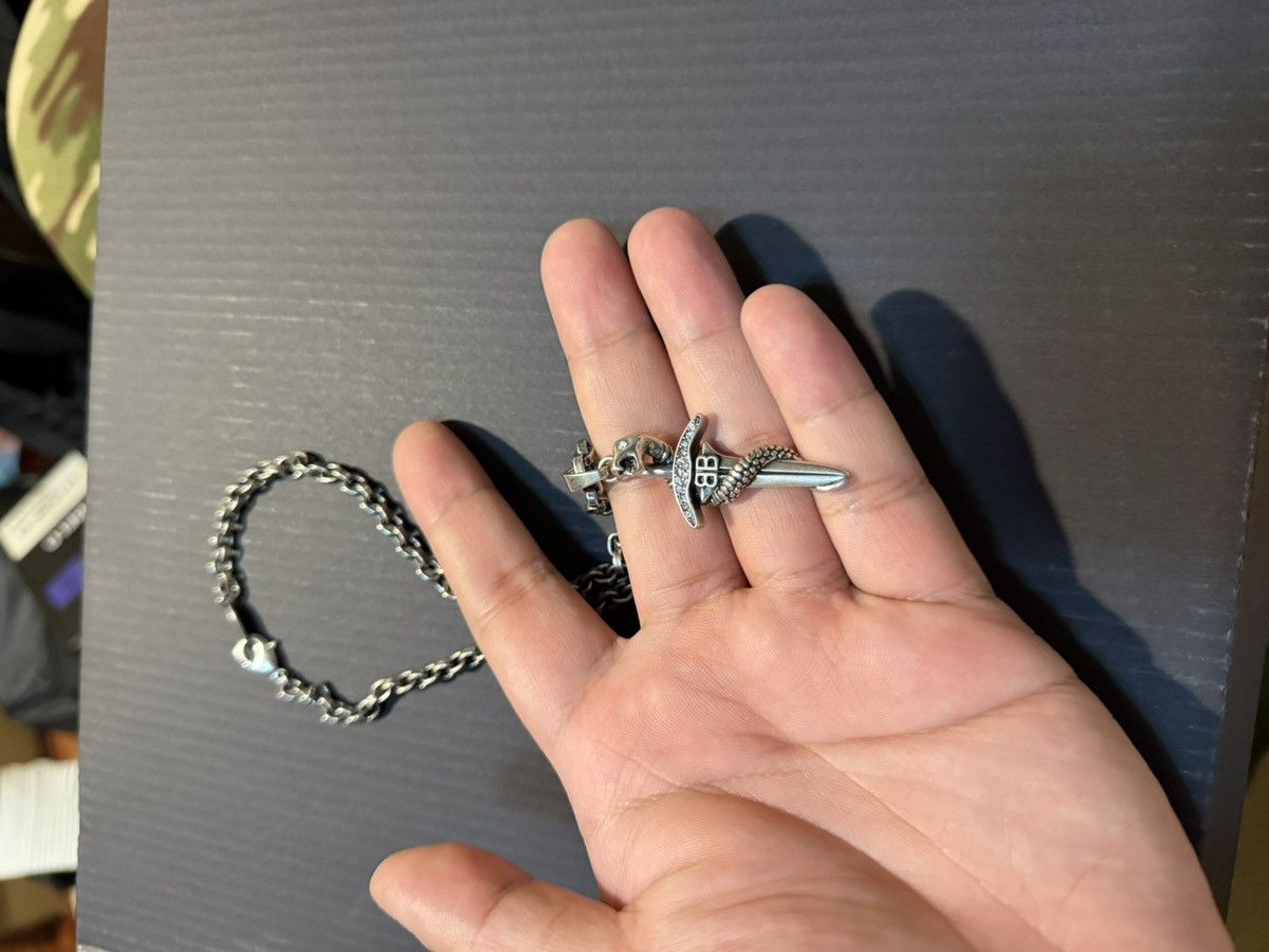 Balenciaga Balenciaga goth sword snake necklace Size ONE SIZE - 4 Thumbnail