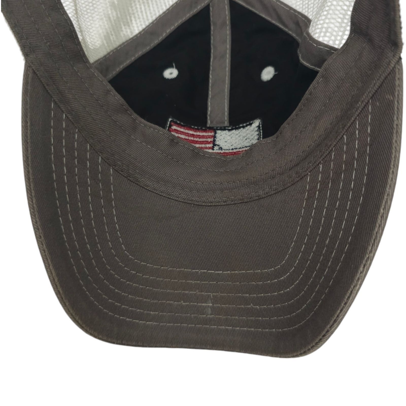 Other American Flag Patch Strapback Cap Curved Brim Mesh Trucker Size ONE SIZE - 7 Thumbnail