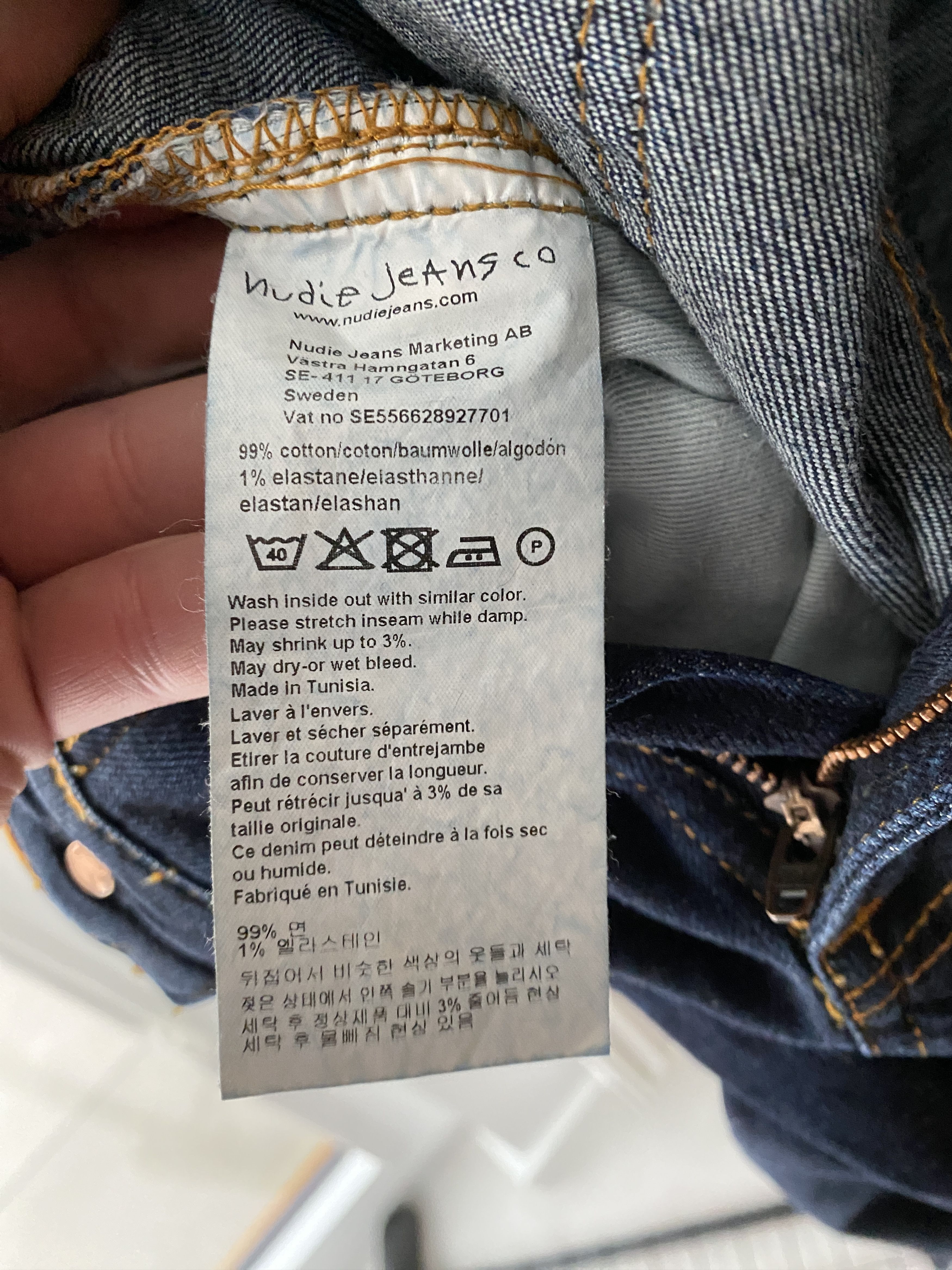 Denime × Nudie Jeans Nudie Jeans skinny Lin dry deep orange denim jeans s W32 L32 Size US 32 / EU 48 - 8 Thumbnail