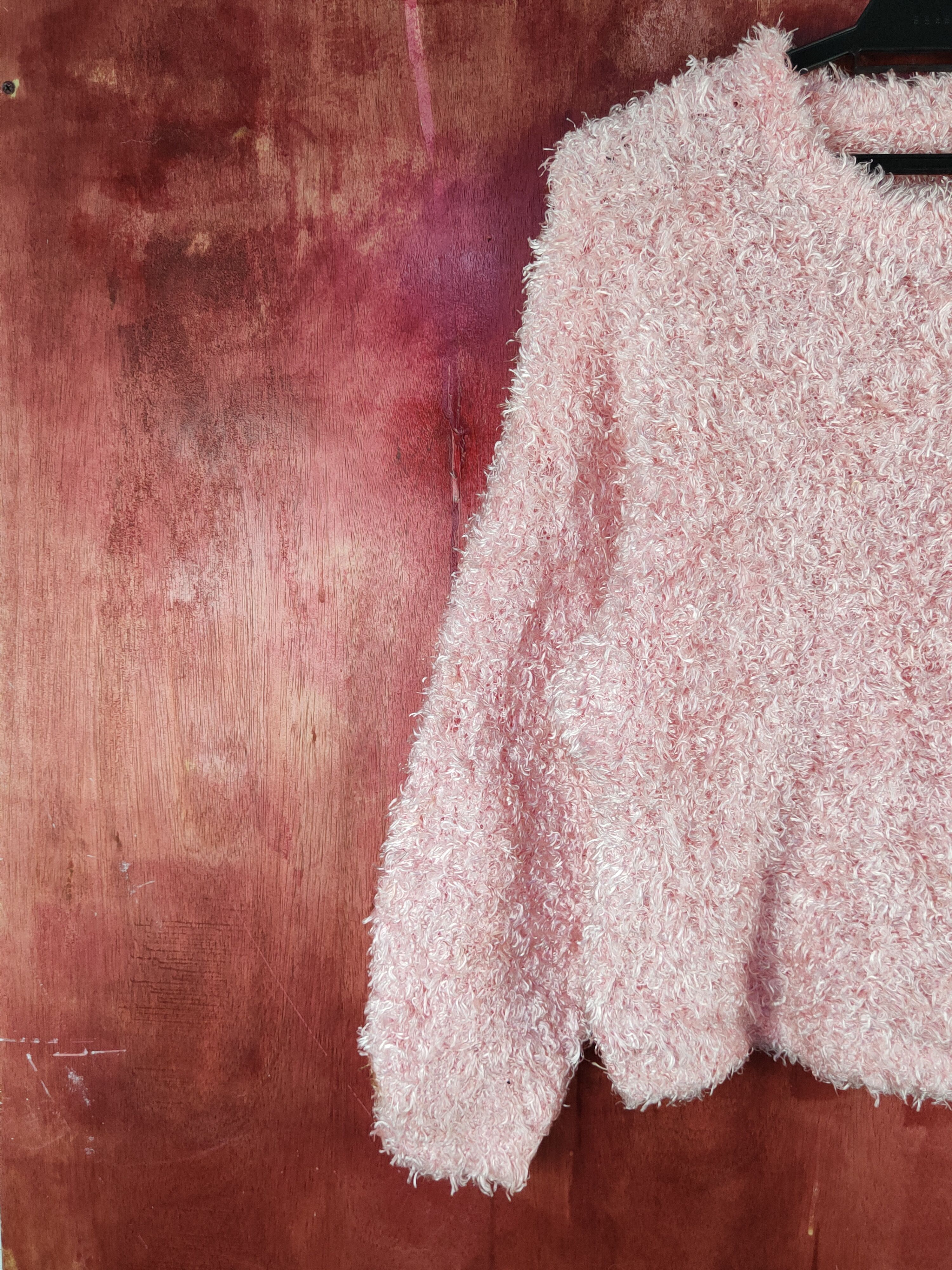 Japanese Brand × Vintage Artists Design by Japanese Brand Pink Fur Mohair Knitwear Size M / US 6-8 / IT 42-44 - 3 Thumbnail