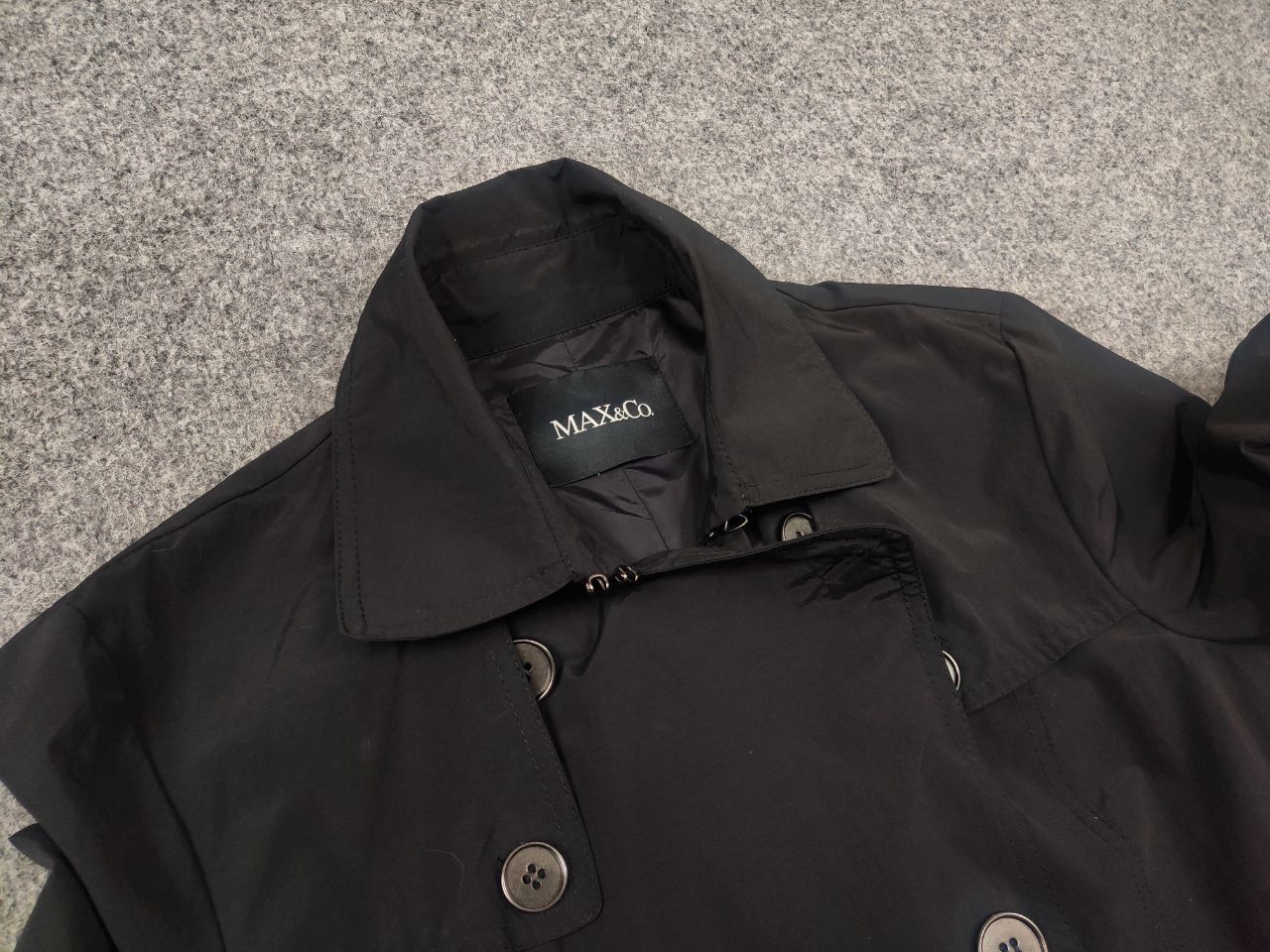 MAX&Co. MAX&co Design Max Mara long Trench coat Nylon Belt Jacket Size L / US 10 / IT 46 - 11 Thumbnail