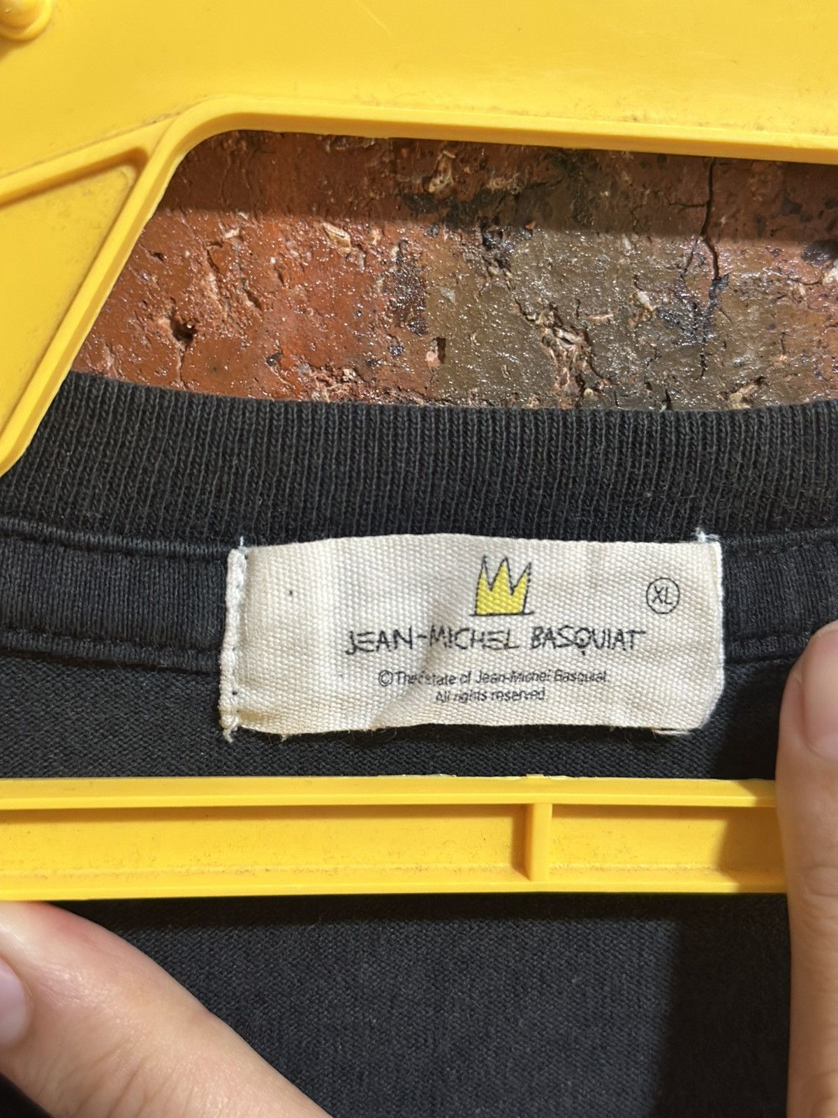 Designer × Jean-Michel Basquiat × Vintage Vintage Jean Michel Basquiat Faded Tee Size US XL / EU 56 / 4 - 4 Thumbnail