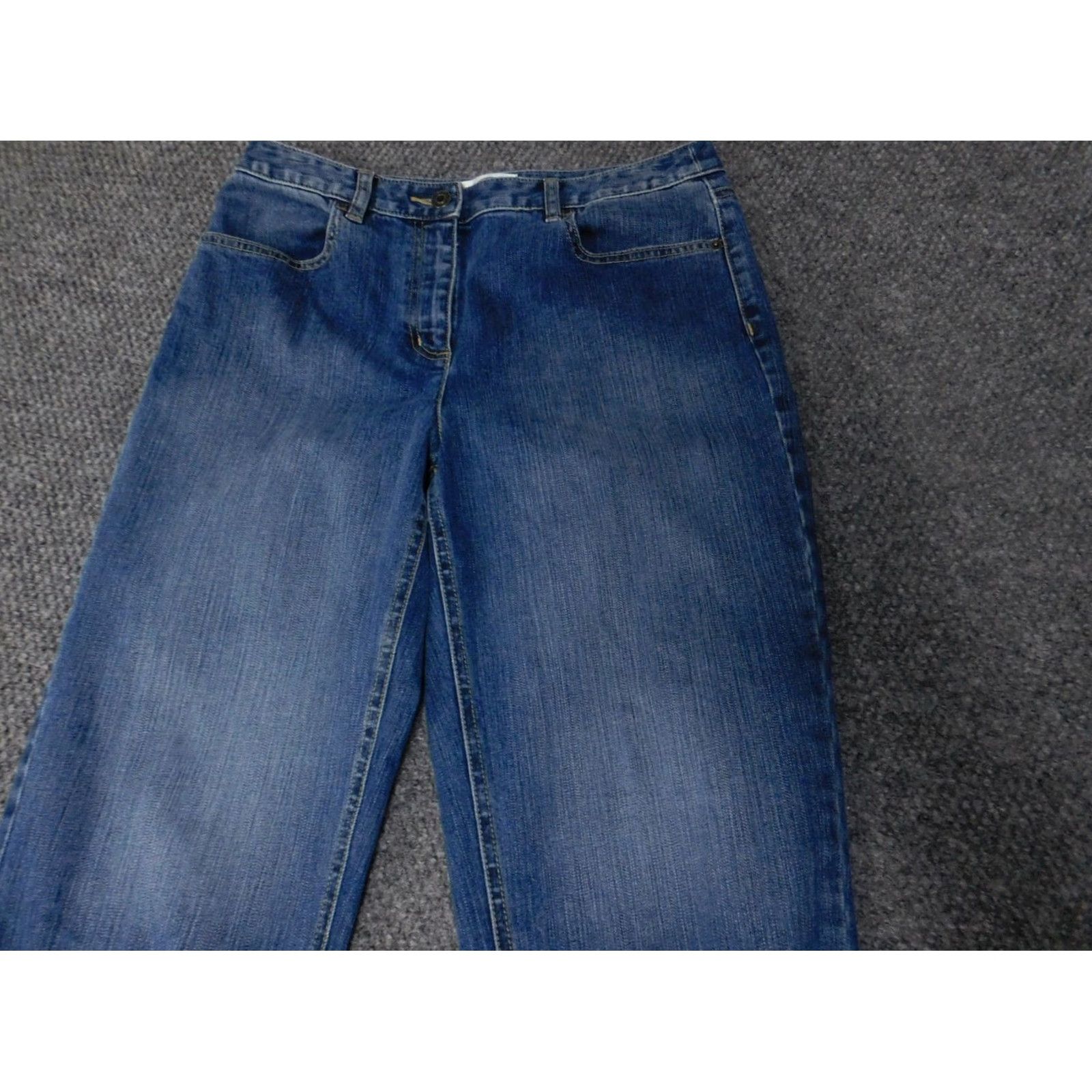 Talbots Talbots Jeans Cropped Denim Stretch 10 Blue Regular Women Inseam 22 Zip Zipper Cotton blend Polyester - Medium Wash Size 32" / US 10 / IT 46 - 6 Thumbnail