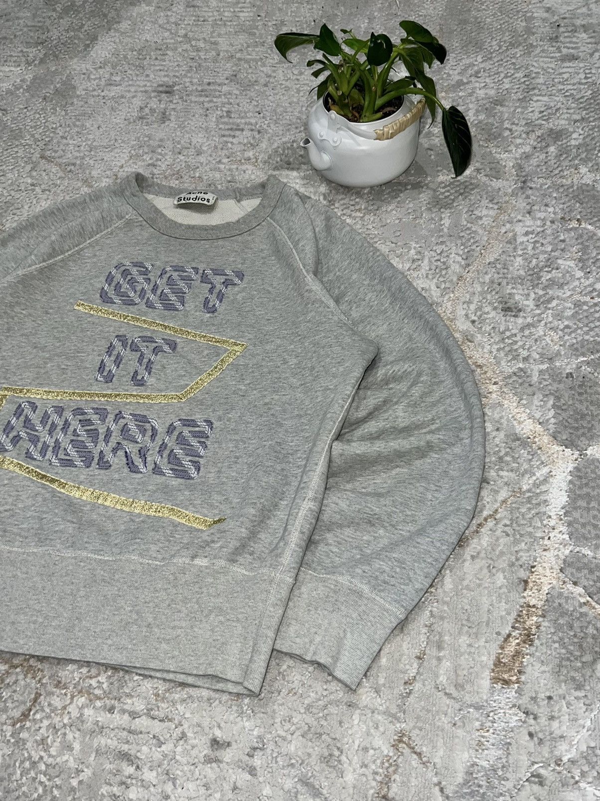Acne Studios ACNE STUDIOS GET IT HERE SWEATSHIRT CREWNECK DESIGNER Size US M / EU 48-50 / 2 - 4 Thumbnail
