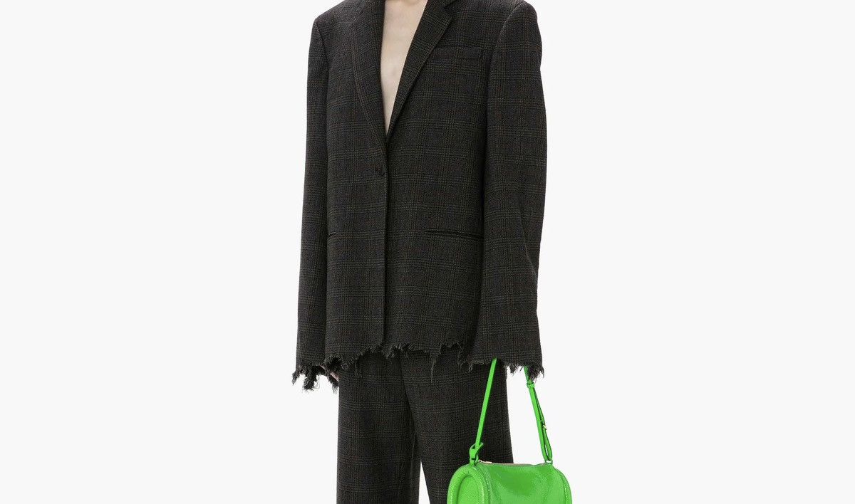 JW Anderson NEW L Distressed Wool Frayed Edging Raw Hem Blazer Jacket Size US L / EU 52-54 / 3 - 4 Thumbnail